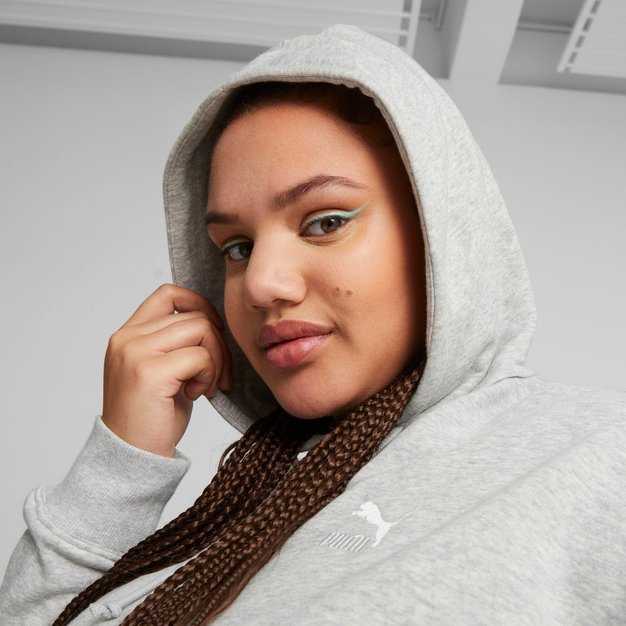 Puma women's cropped best sale hoodie