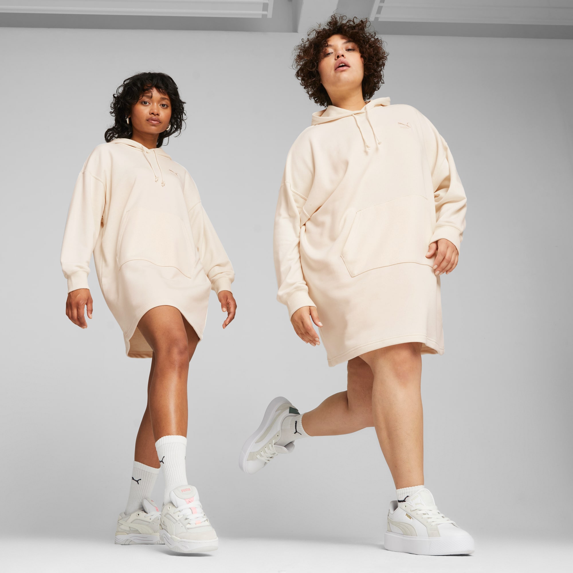 Hoodie dress with sneakers discount