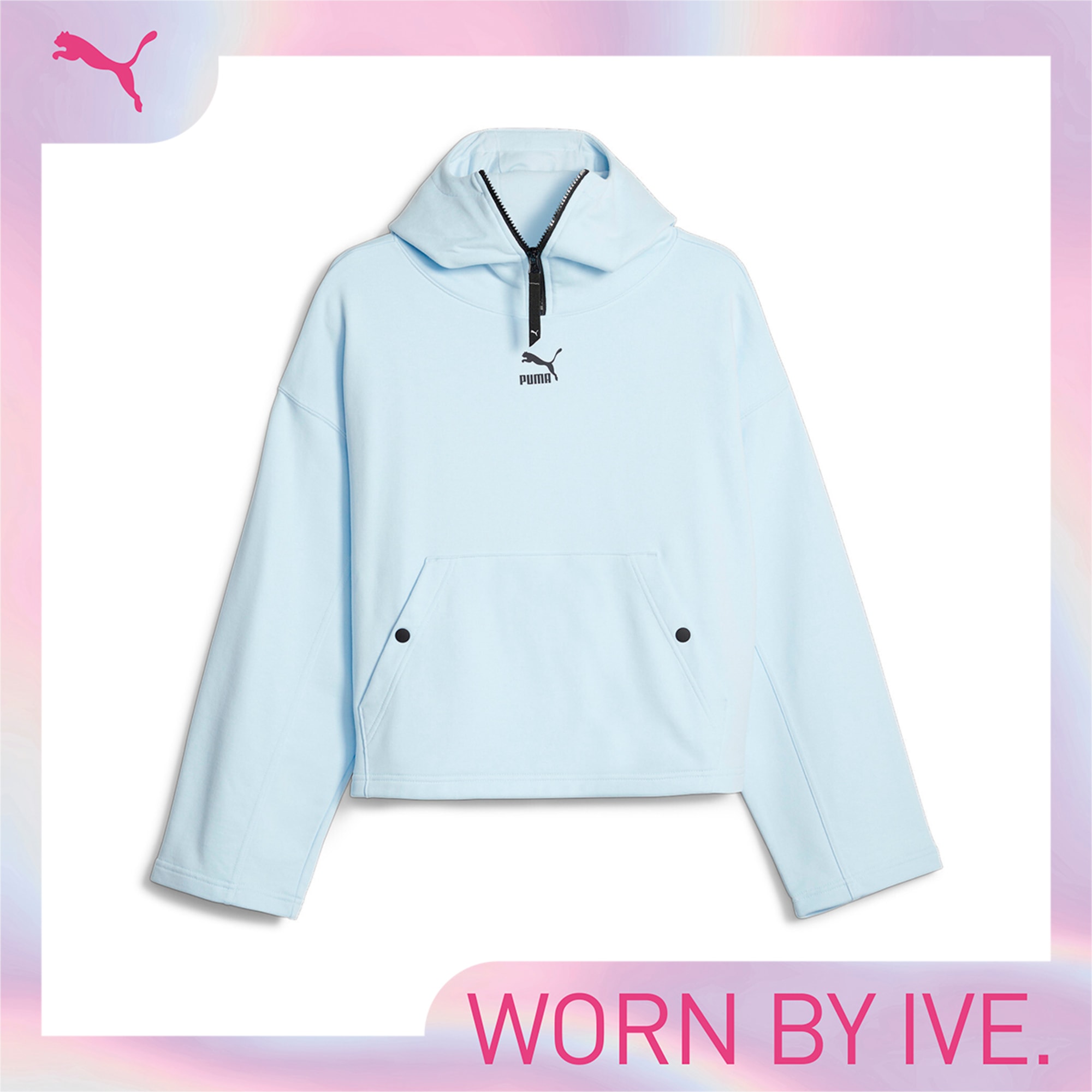 DARE TO Women s Hoodie Icy Blue PUMA Shop All Puma PUMA