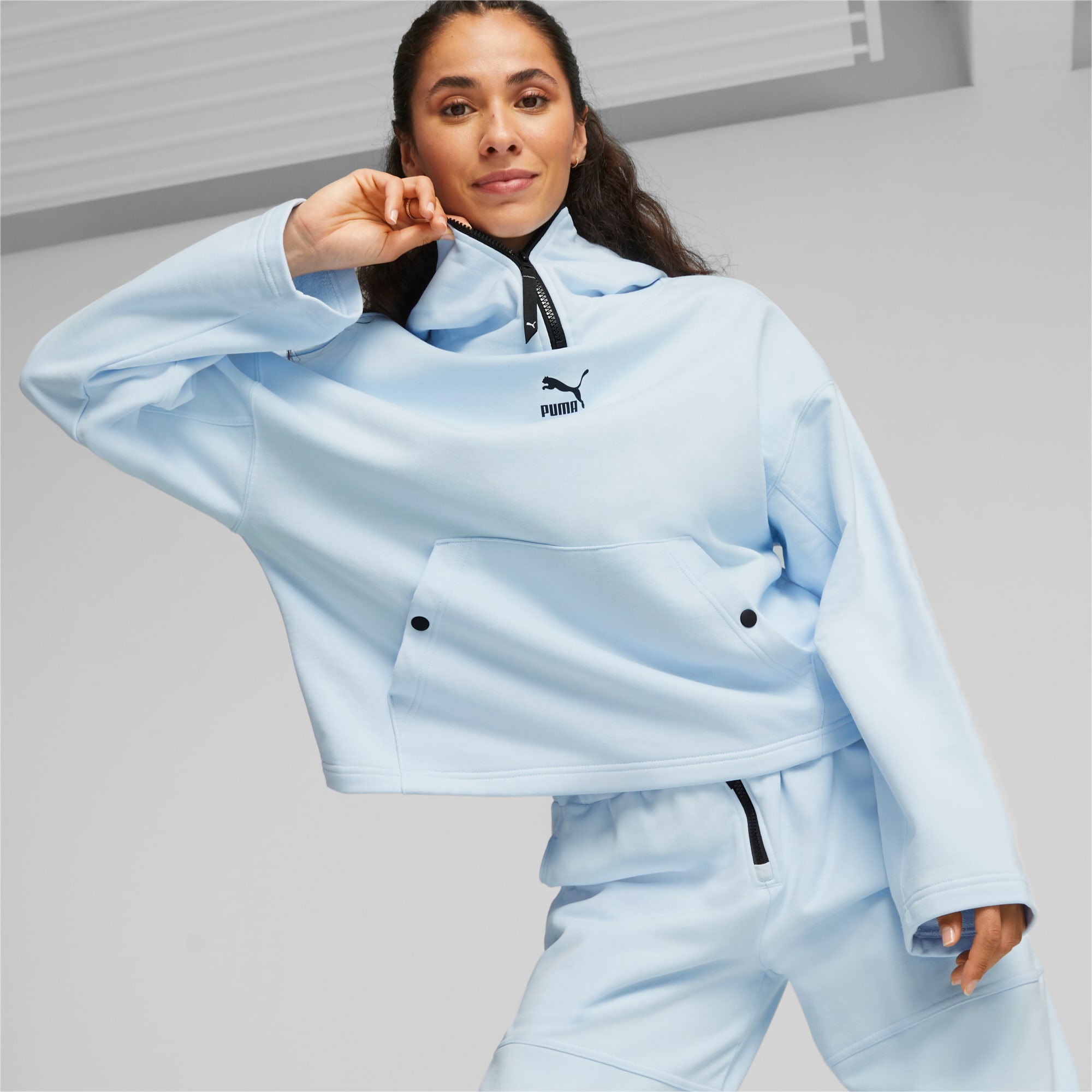 Puma teddy bear hoodie hot sale