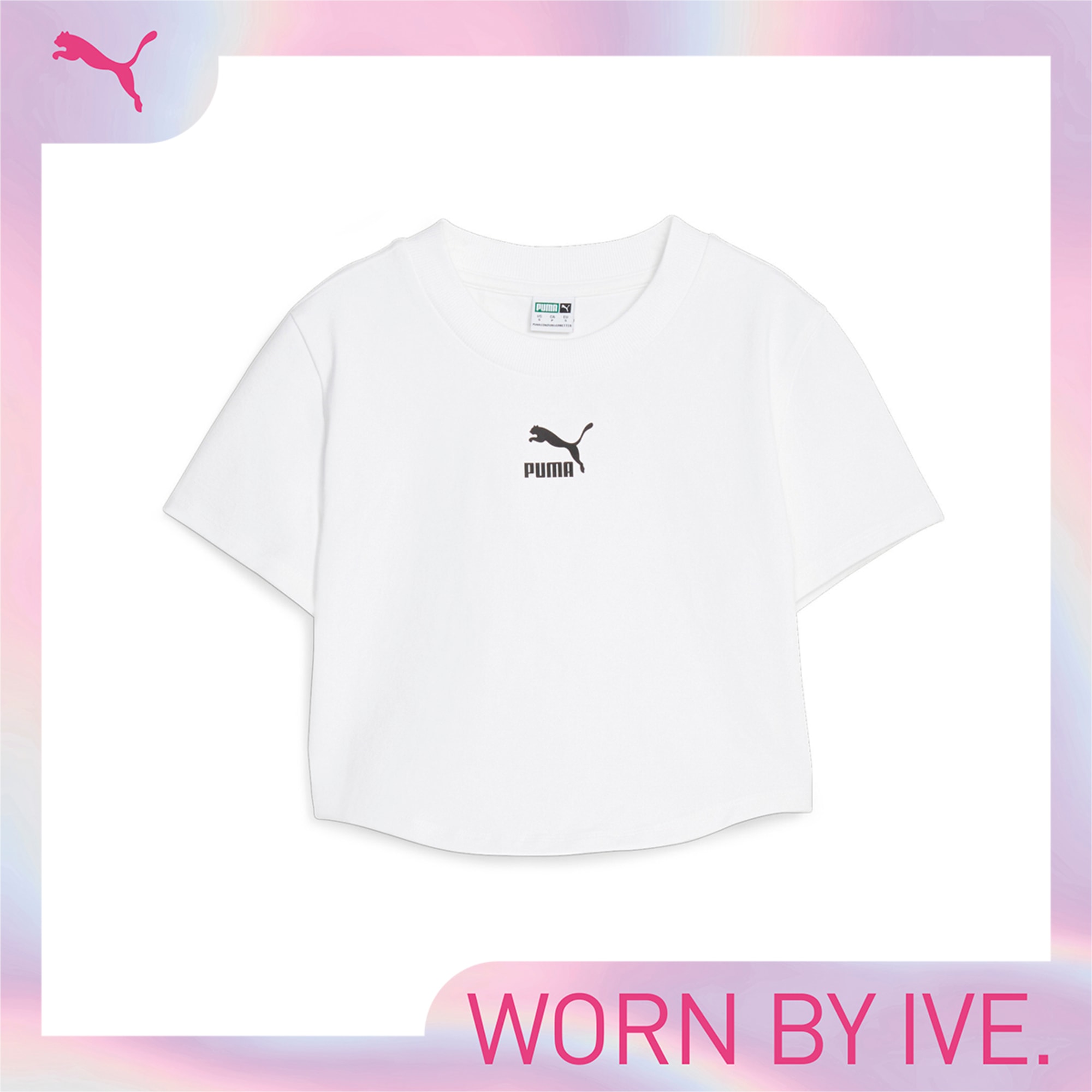 Puma white crop top online