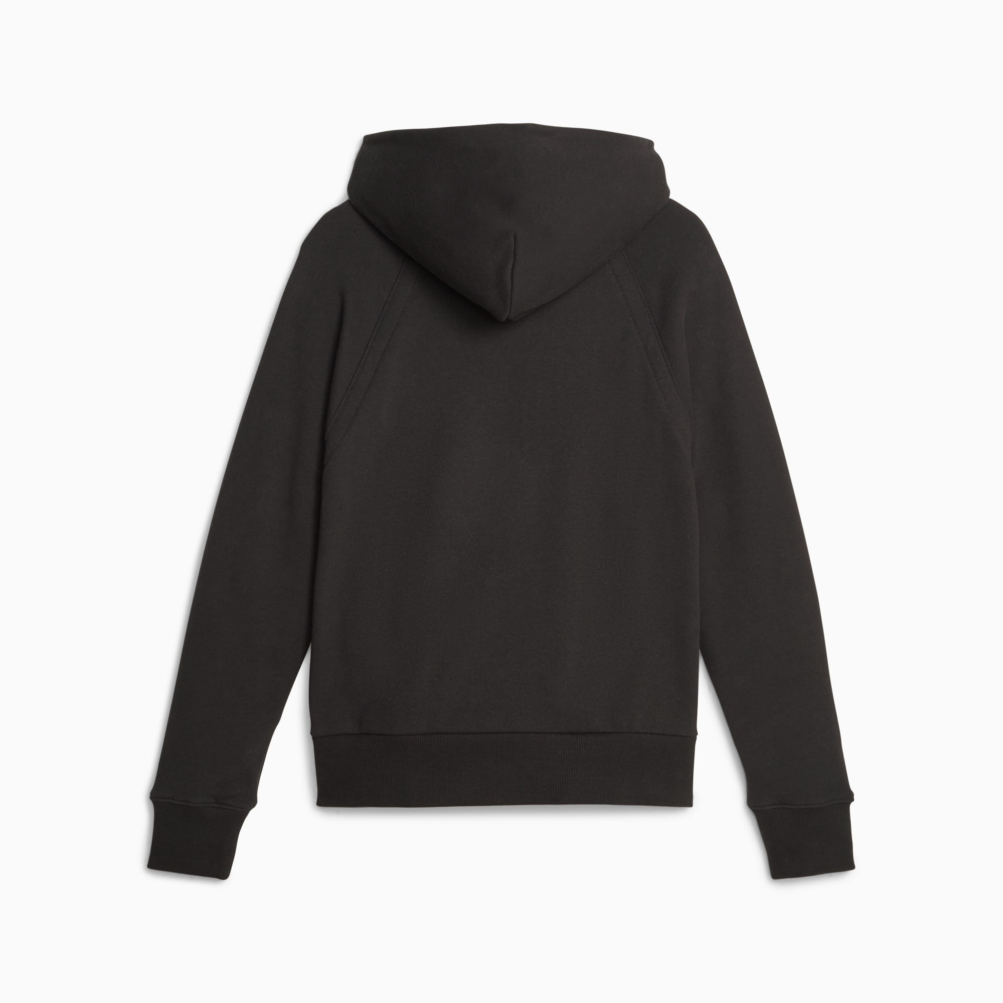 Plain black hoodie women discount