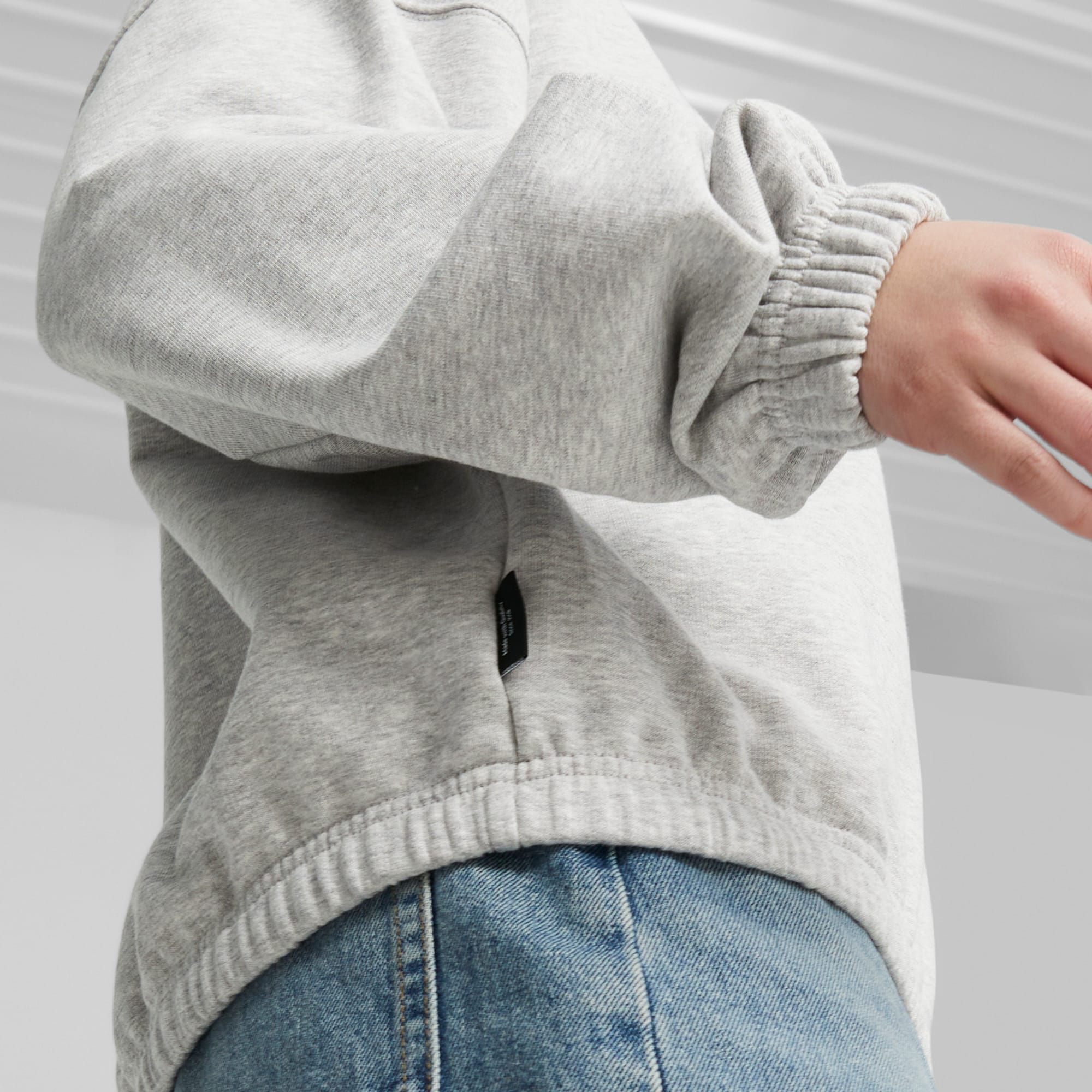 Oversized grey sweatshirt discount womens