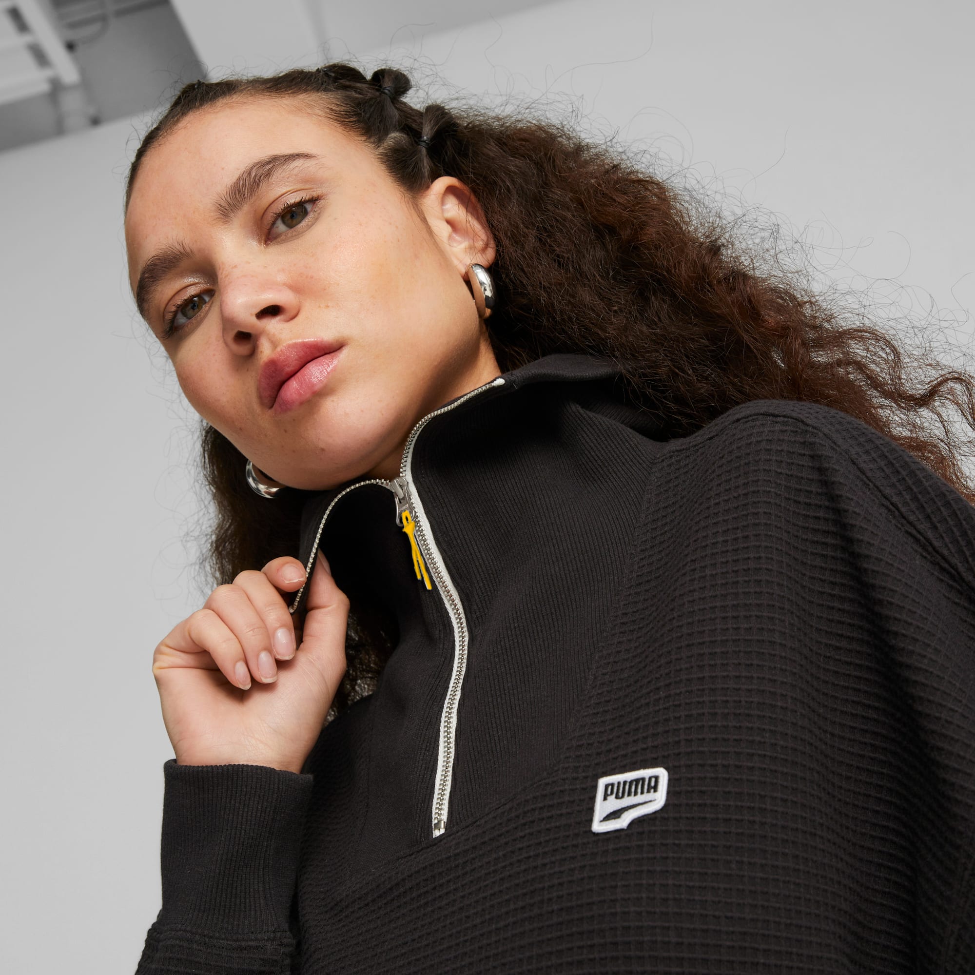 DOWNTOWN Women's Half-Zip Sweatshirt | PUMA