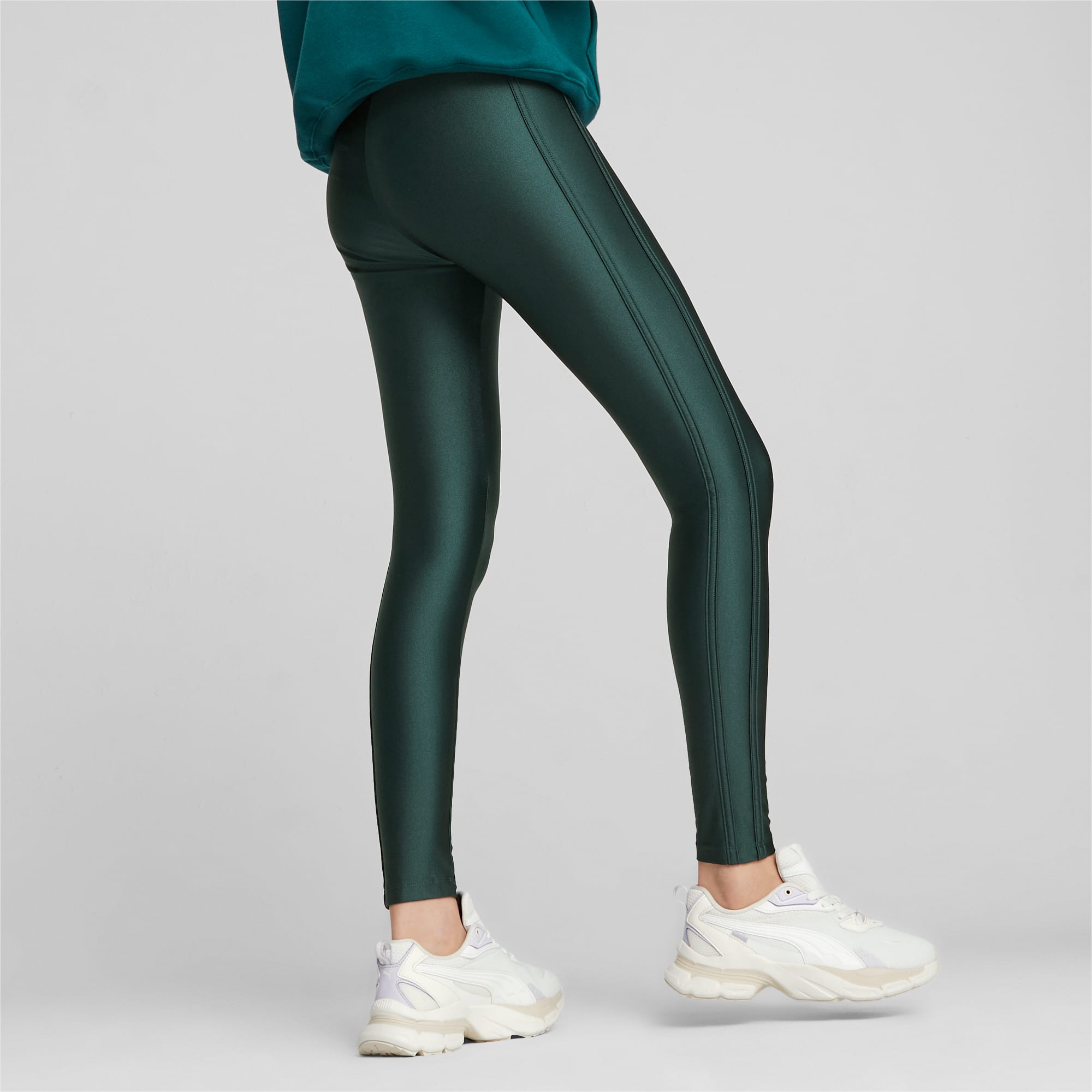 Shop PUMA T7 Trendsetter Leggings 539553-065 beige