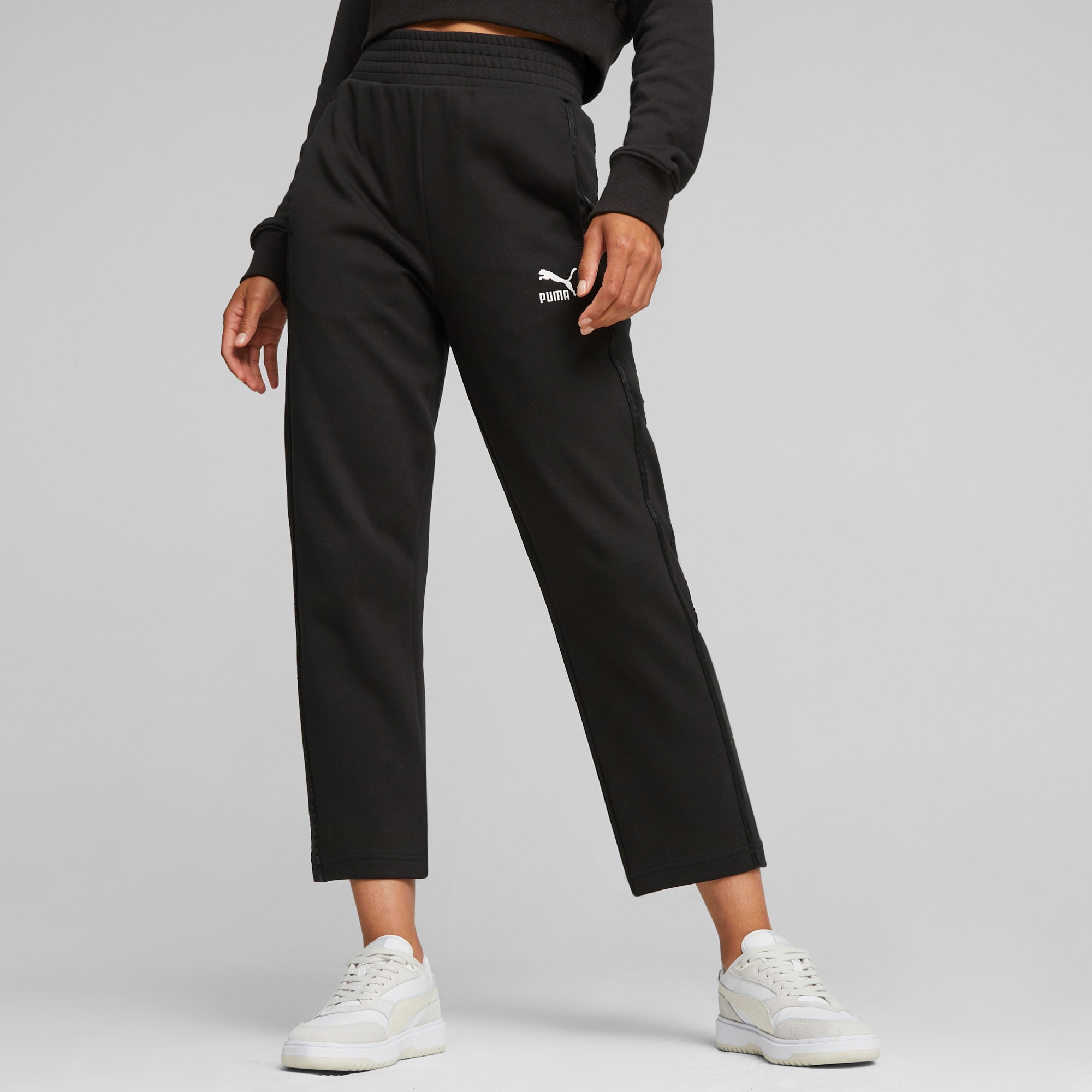 LUXE SPORT T7 Unisex Wide Leg Pants, PUMA Black, PUMA Shop All Puma