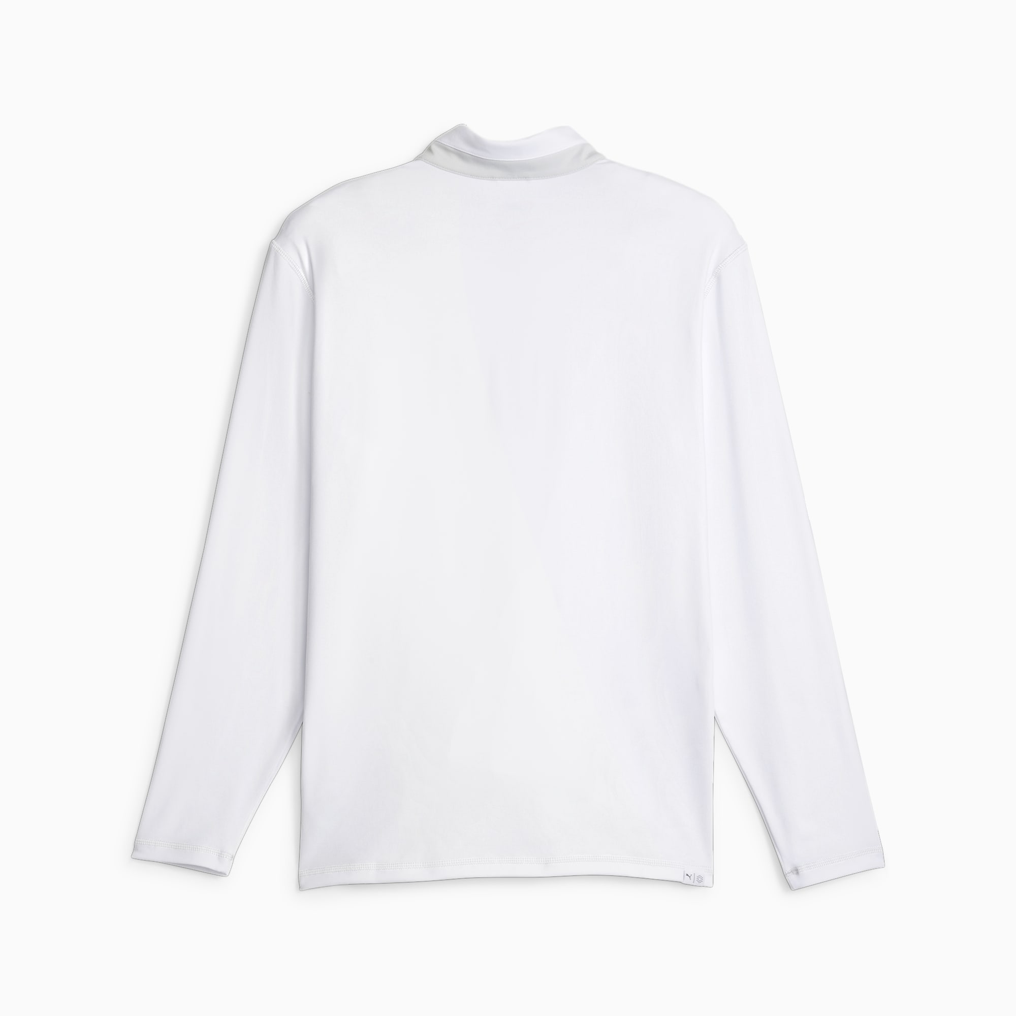 Męska bluza golfowa Lightweight z zamkiem 1/4, White Glow-Ash Gray, large