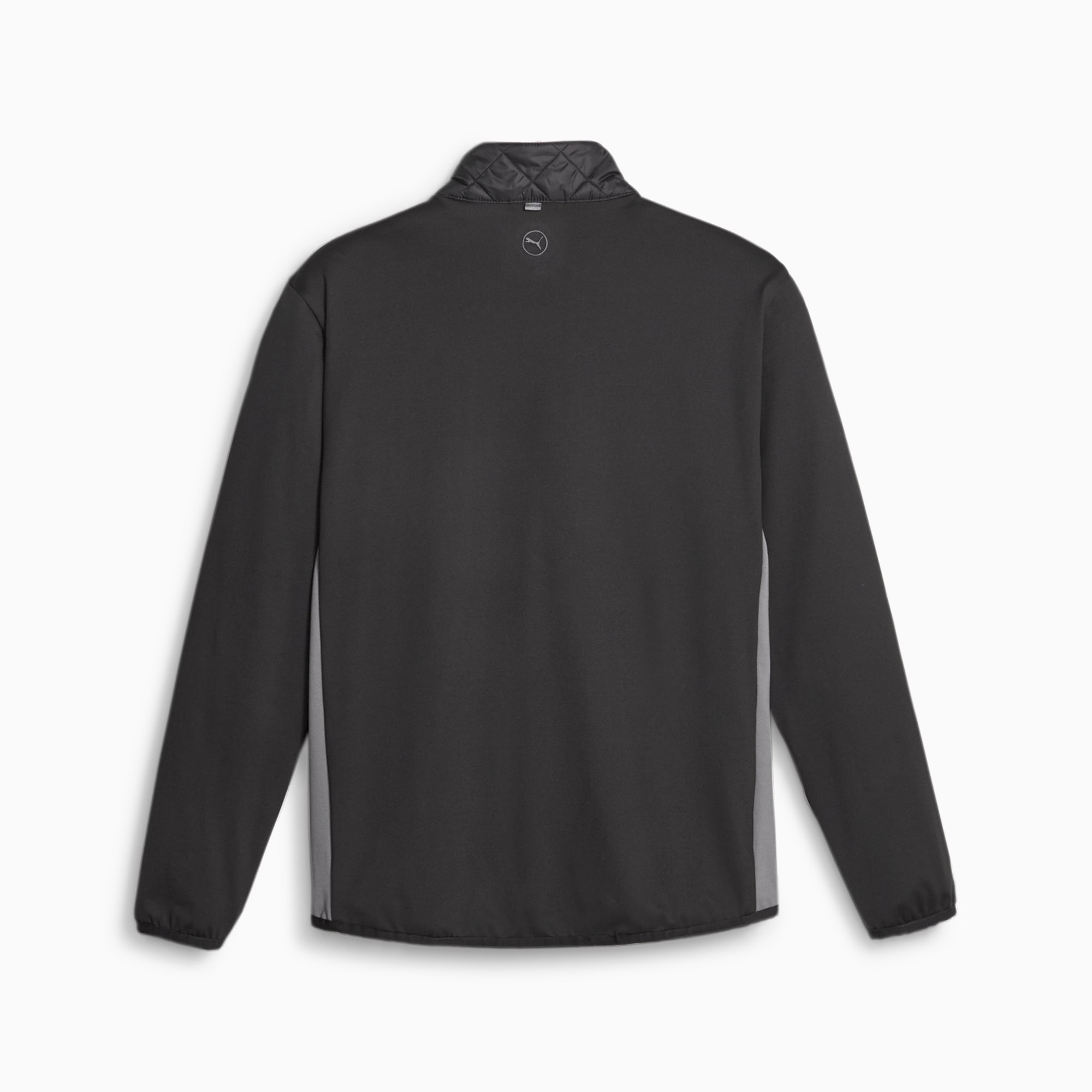 Puma black quilted jacket deals