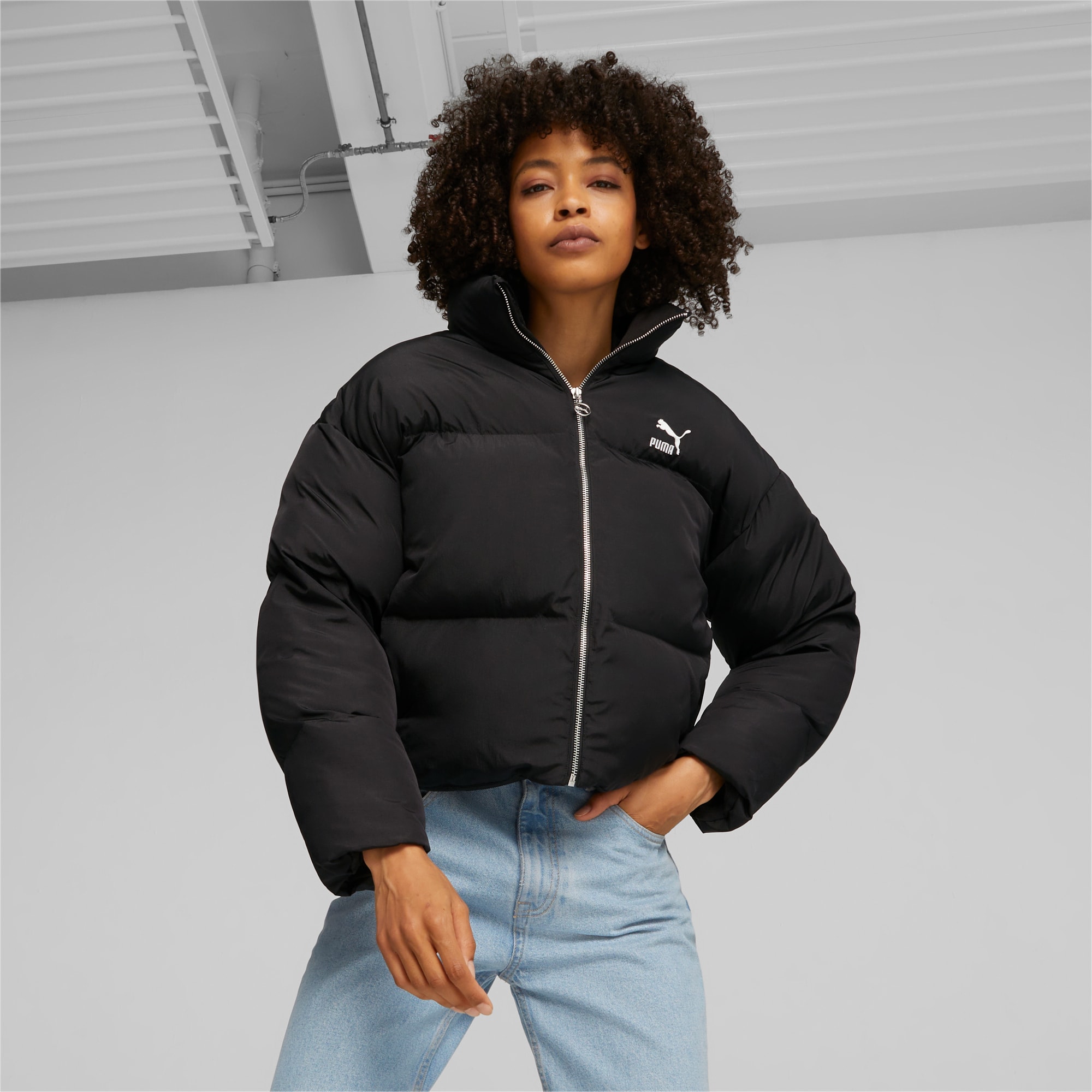 Classics Oversized Women's Puffer Jacket, PUMA Black