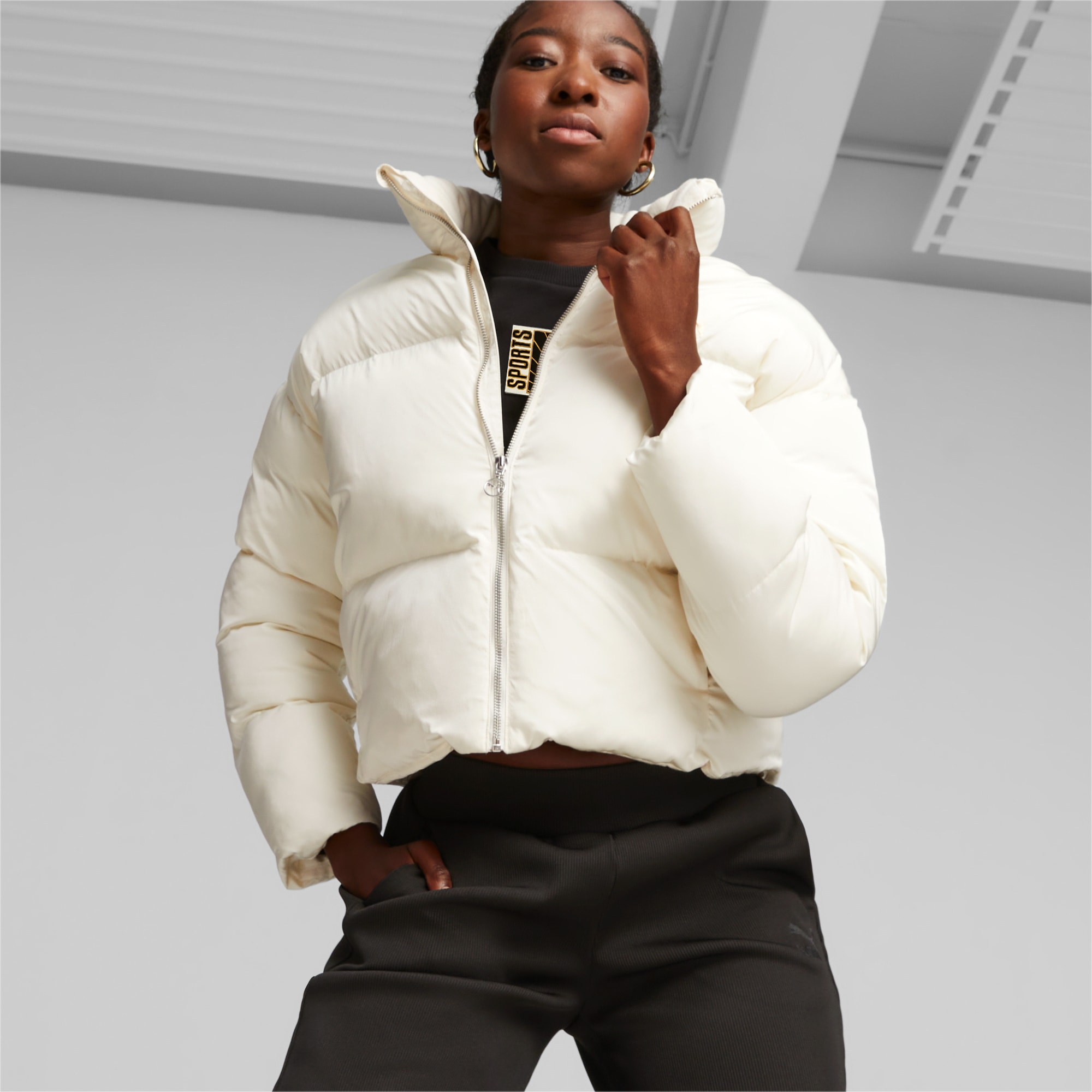 Puma Women's Style Hooded Down Jacket