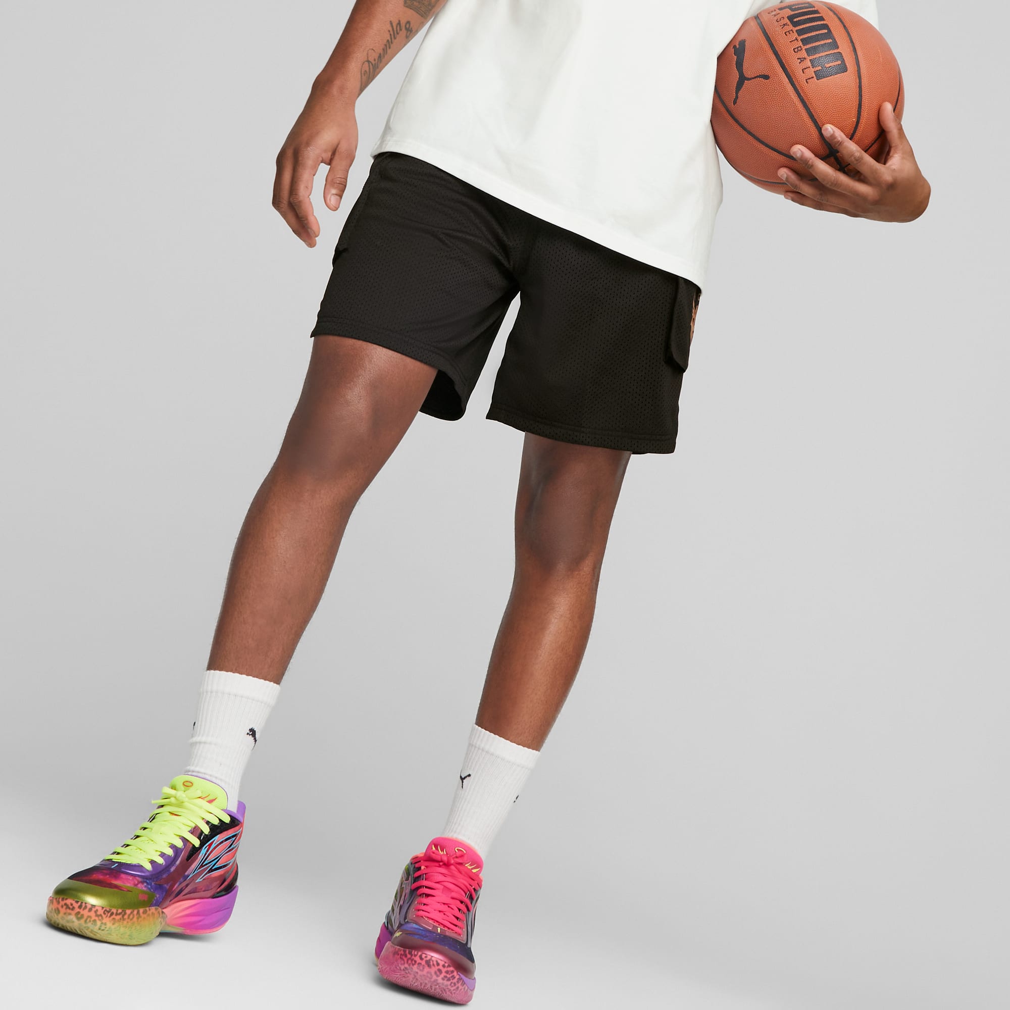 Puma mens basketball shorts on sale