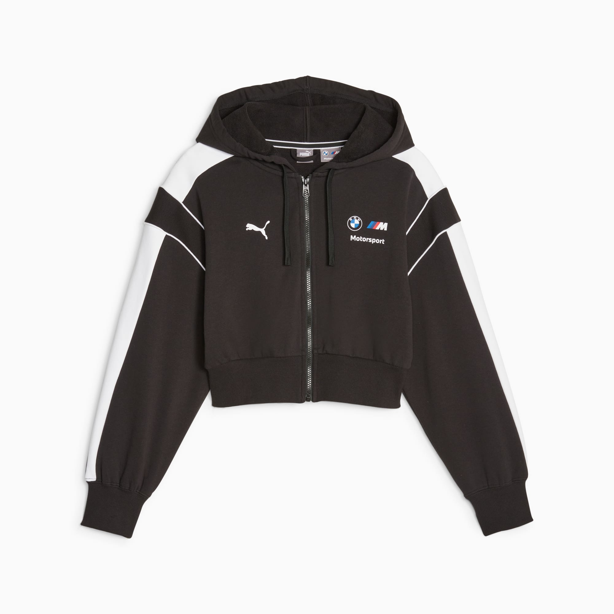 Hoodie BMW sweat à capuche zippé en cotton molletonné