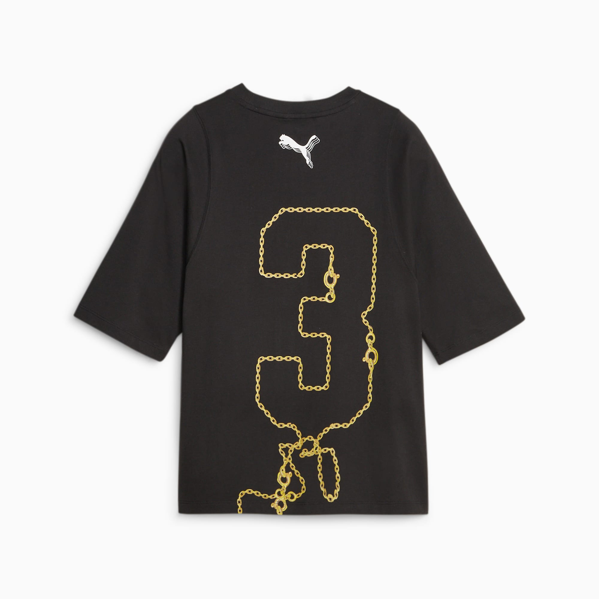 Black and gold puma shirt womens best sale