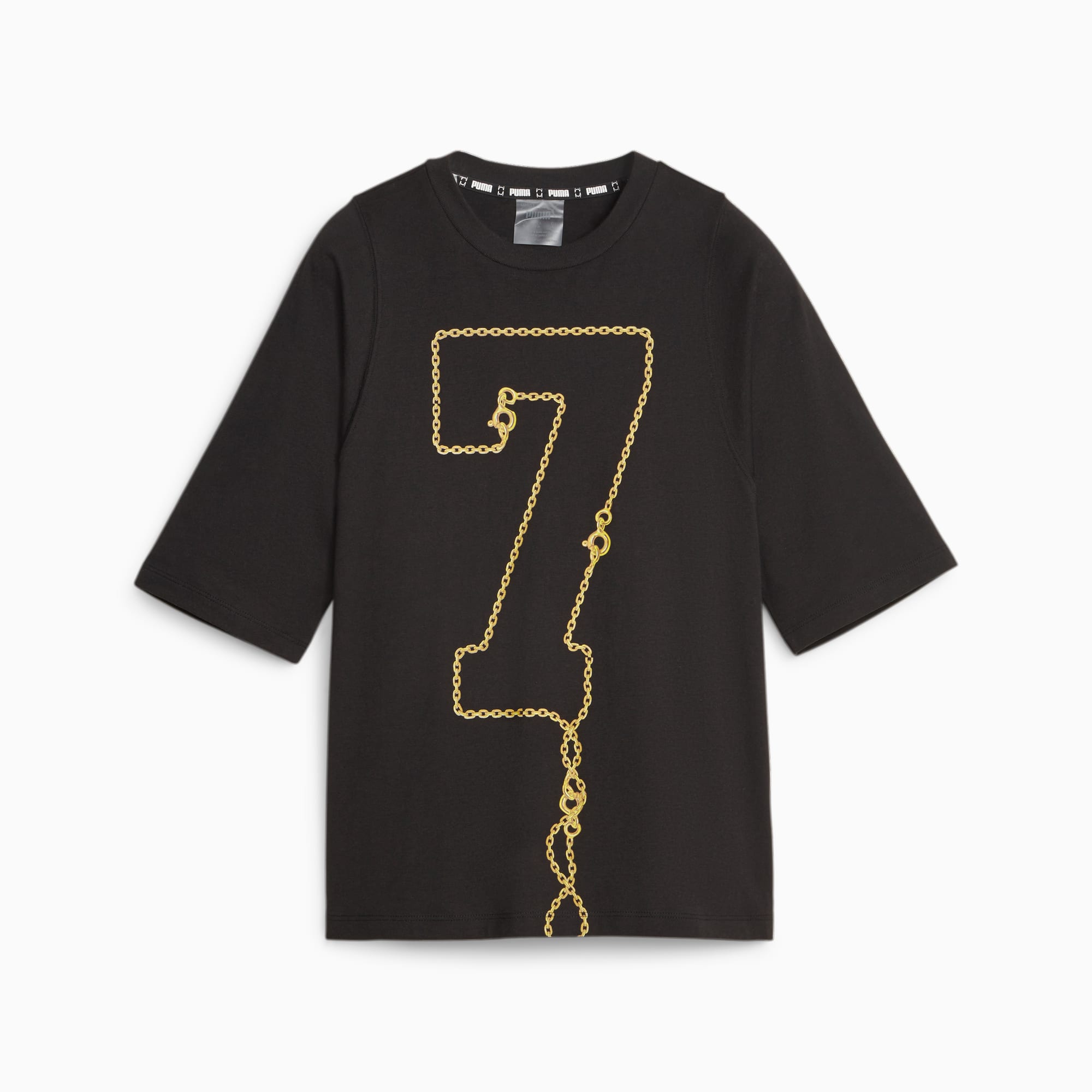 Black and gold puma shirt womens best sale