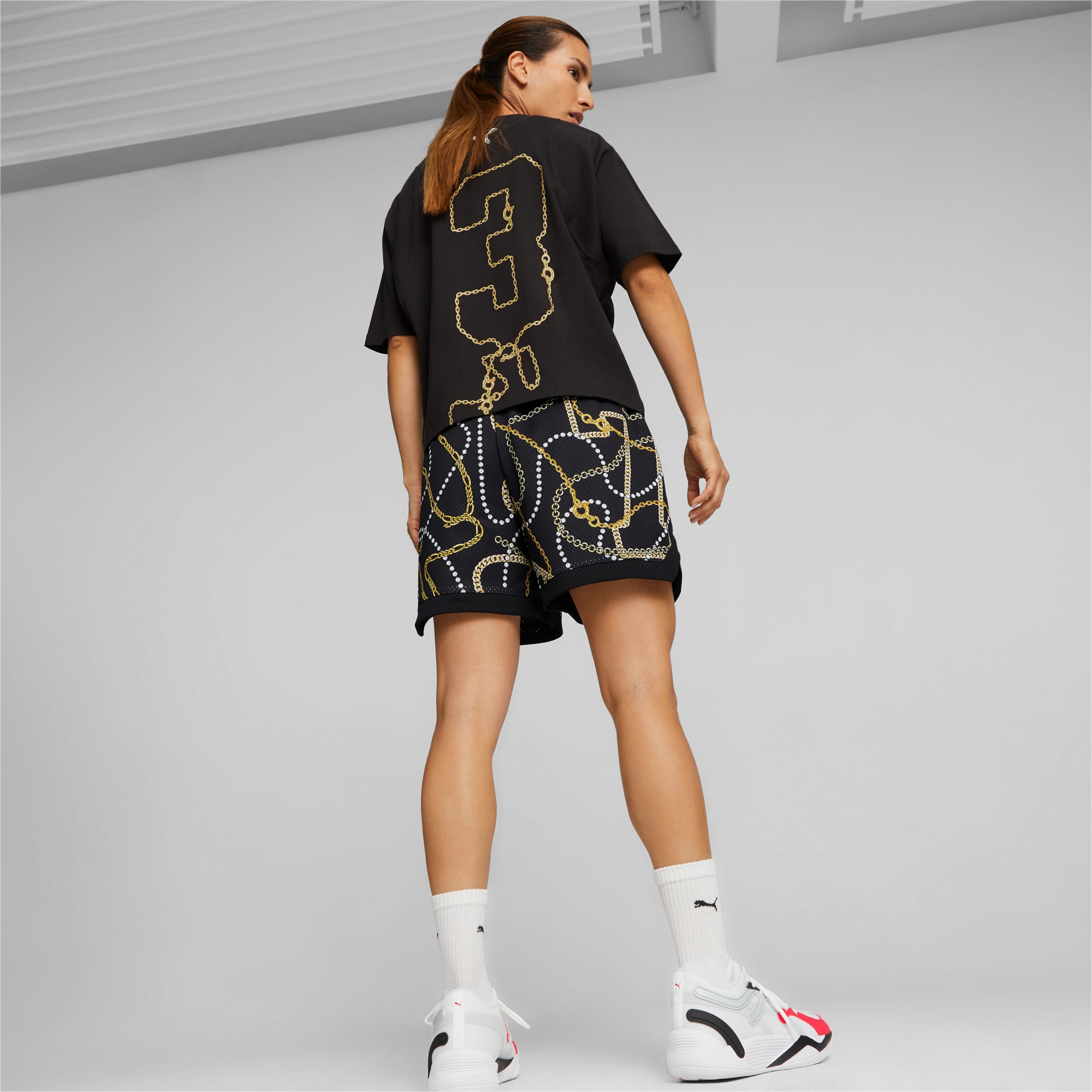 | | Standard PUMA Gold Shorts Basketball Women\'s