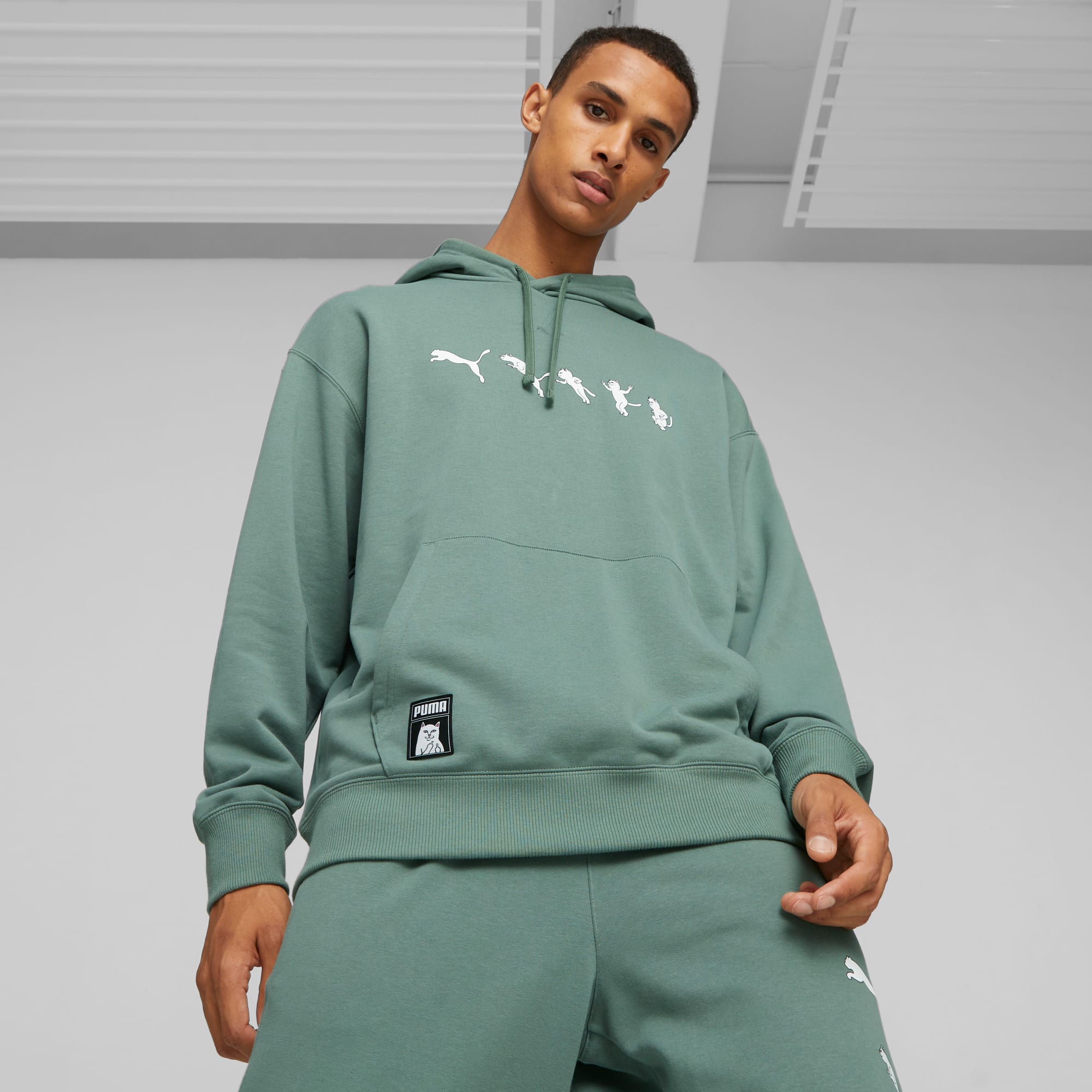 Felpa puma 2025 uomo verde