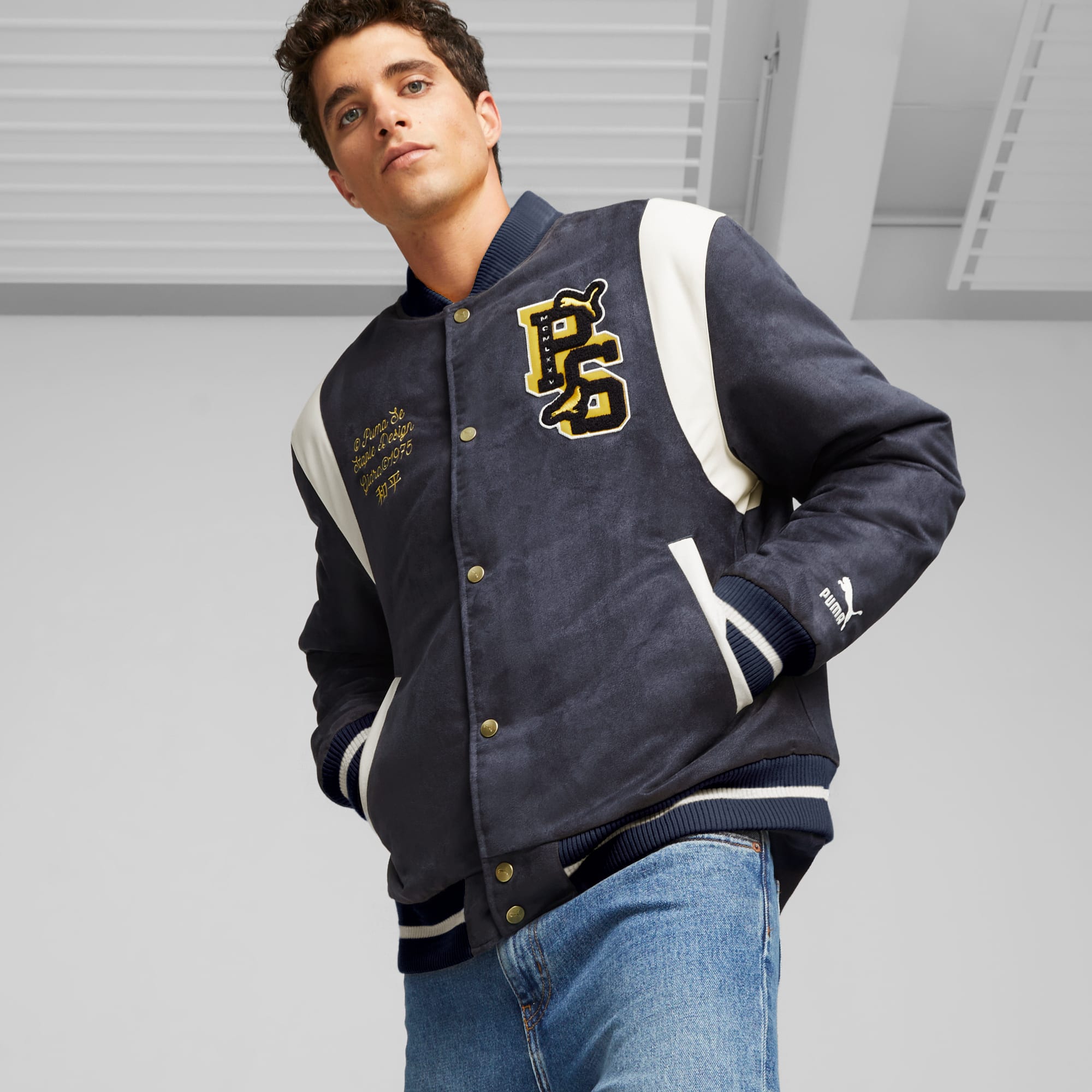 Chaqueta universitaria PUMA x STAPLE para hombre