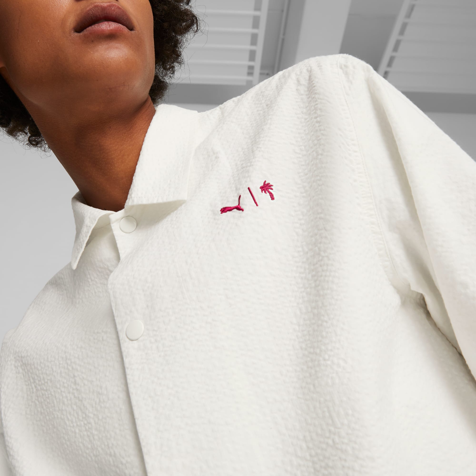 Coach jacket white clearance