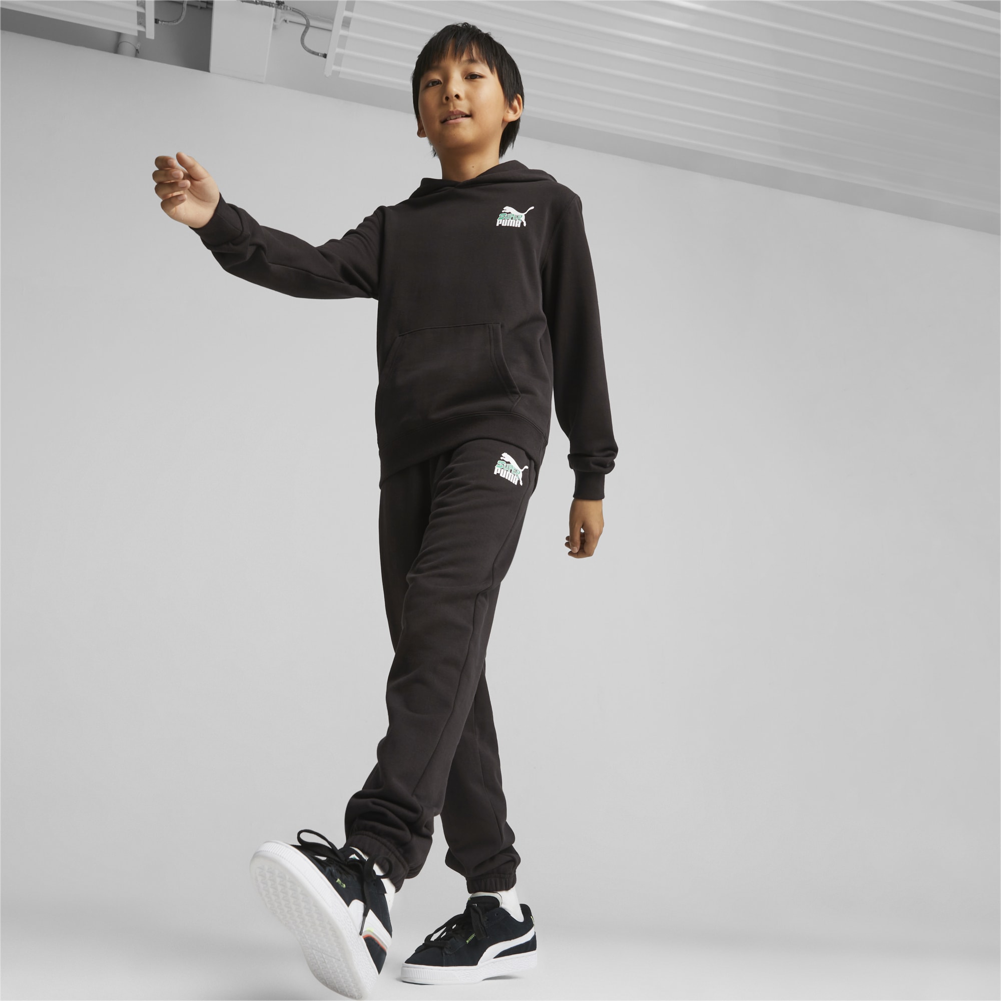  PUMA Kids Boys Essentials+ Metallic Logo Leggings Athletic  Casual - Black - Size XL : Clothing, Shoes & Jewelry