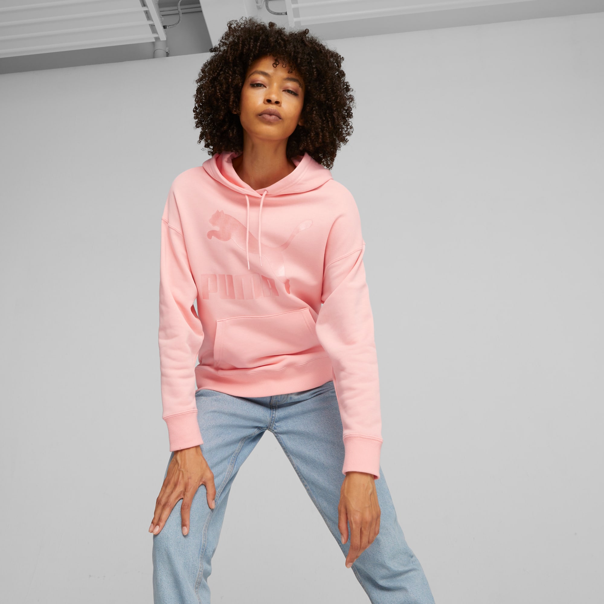 Puma hoodie sale damen rosa
