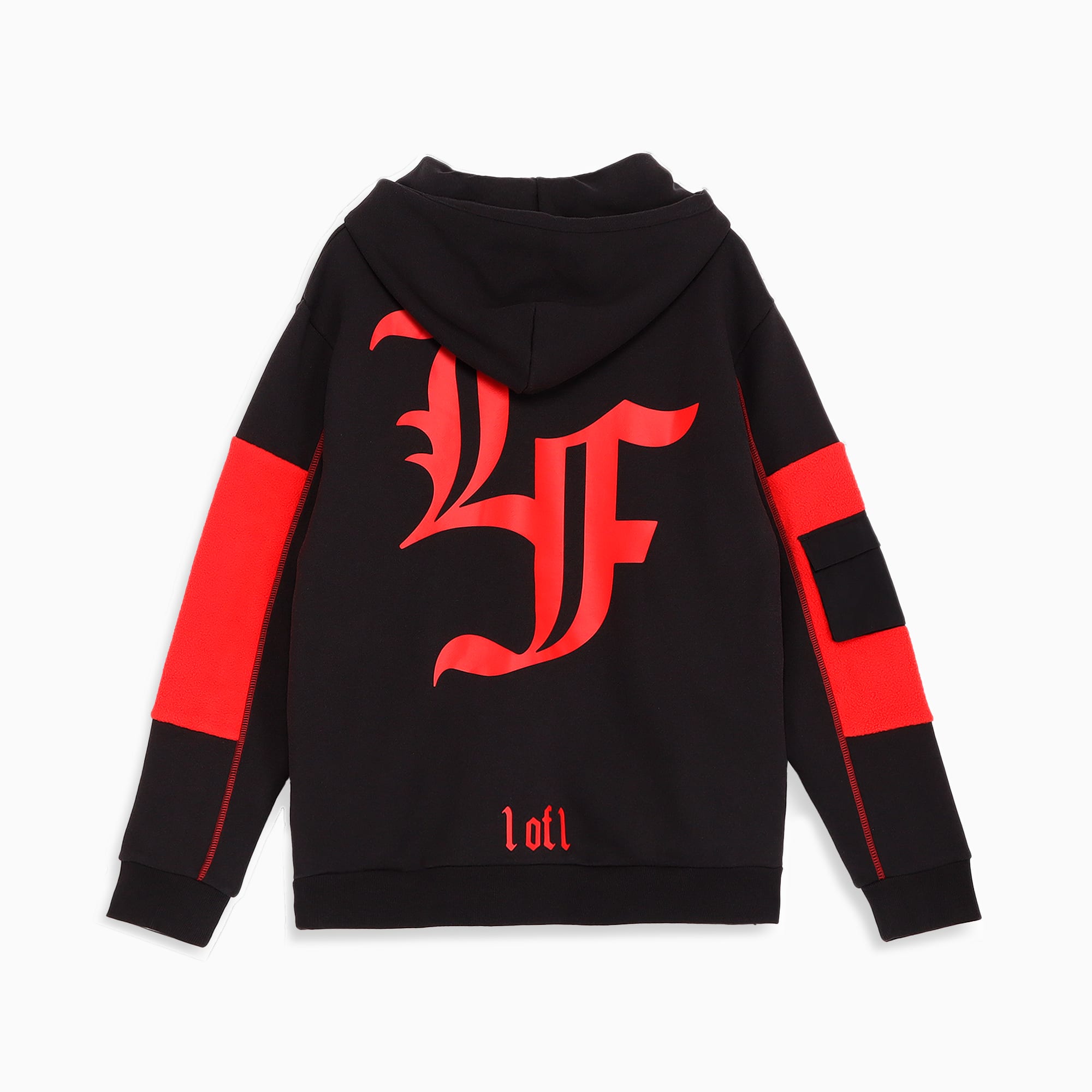 PUMA HOOPS x LAFRANCE Men s Cargo Hoodie PUMA Black For All Time Red PUMA SHOP ALL PUMA PUMA