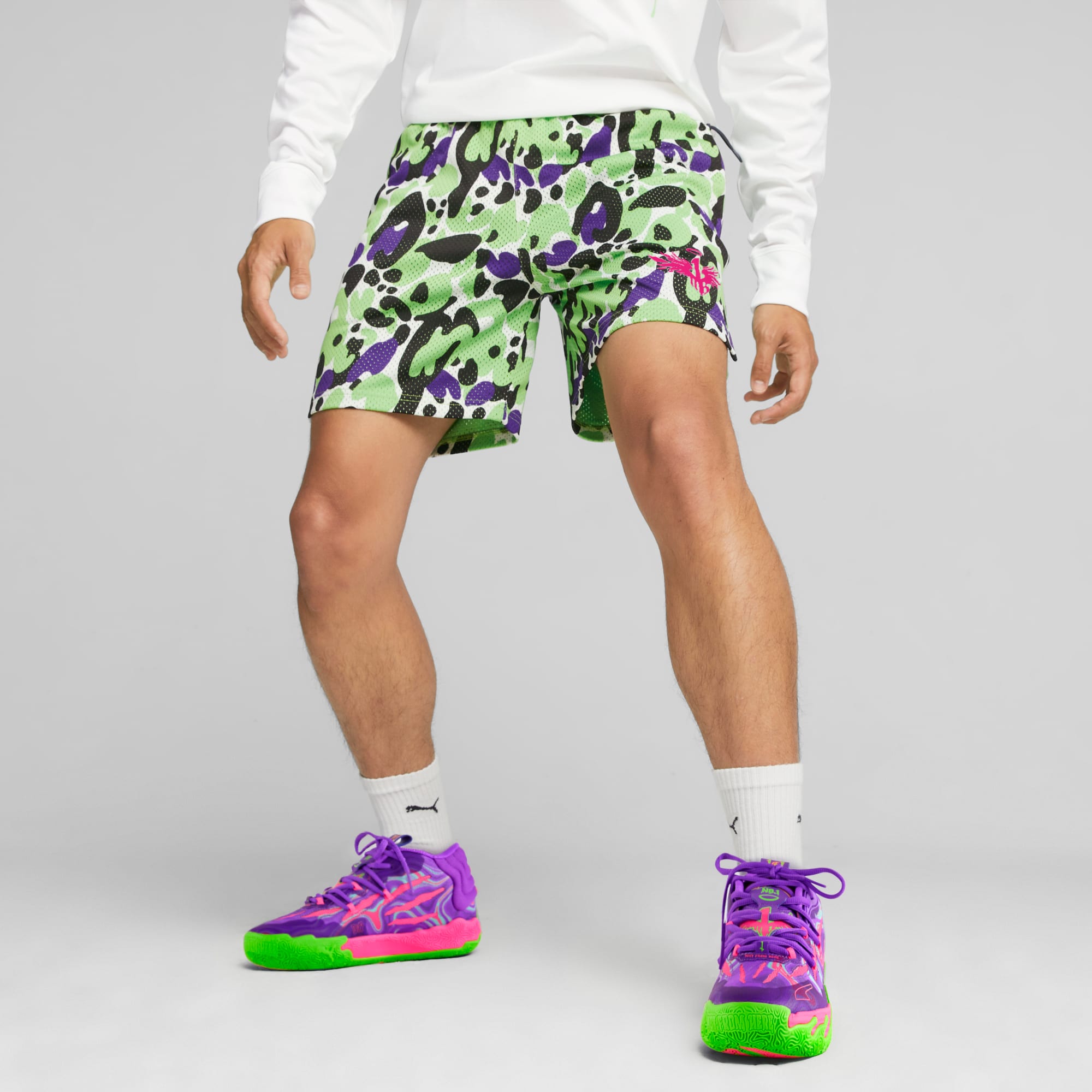Mens floral basketball shorts store
