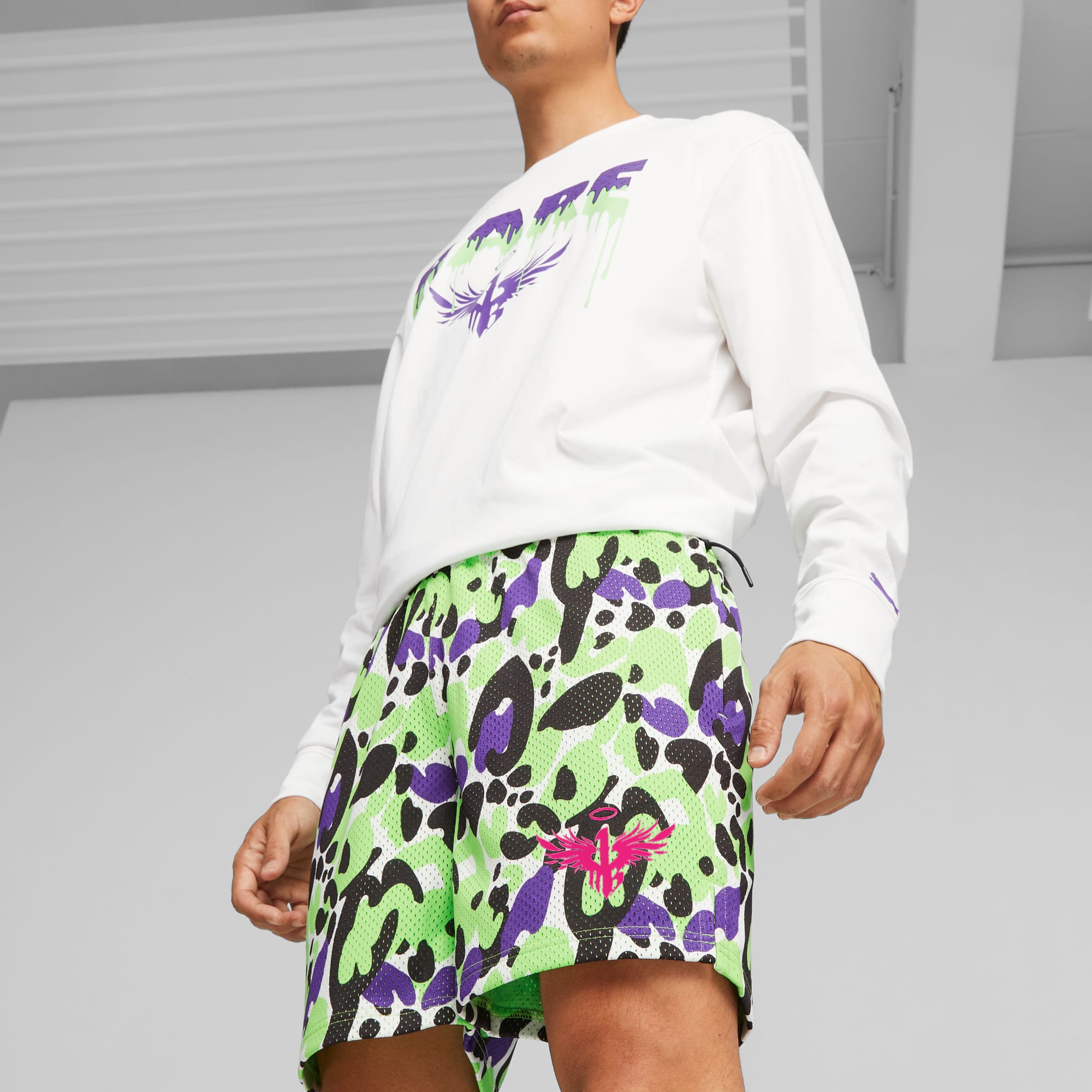 Mens floral basketball shorts deals