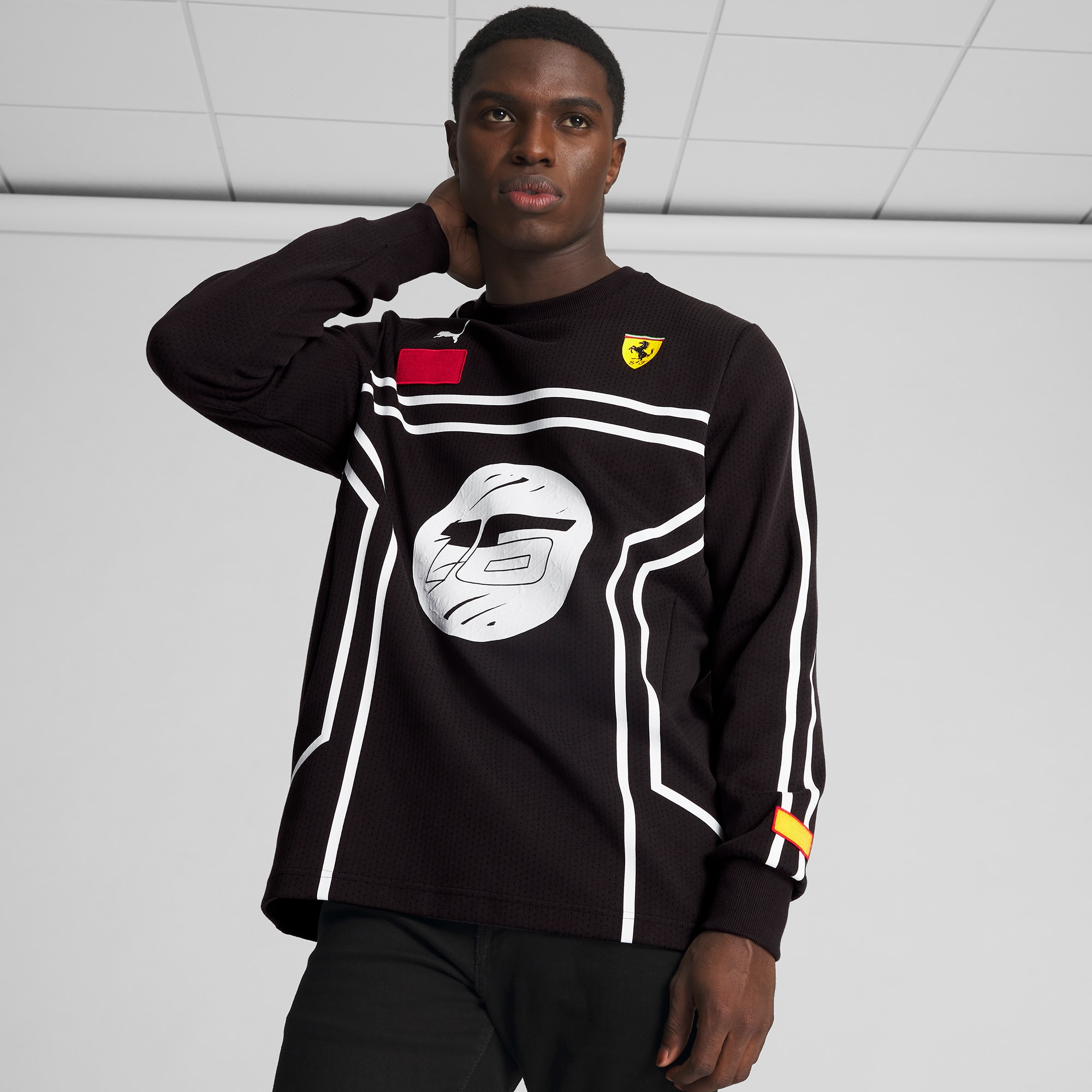 SCUDERIA FERRARI x JOSHUA VIDES Men s Mesh Shirt PUMA