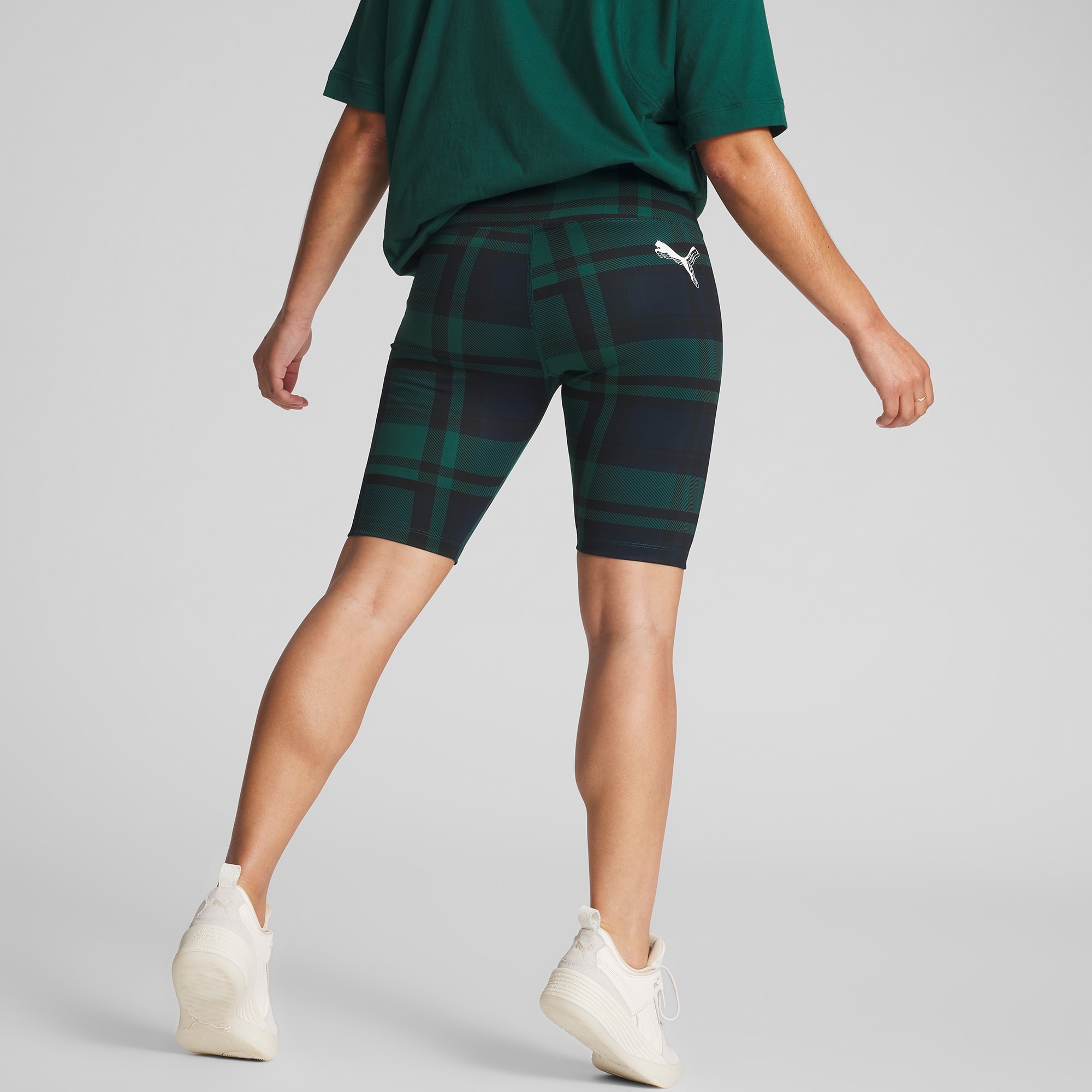 Puma Women s x Trophy Hunting Basketball Biker Shorts Green XSmall