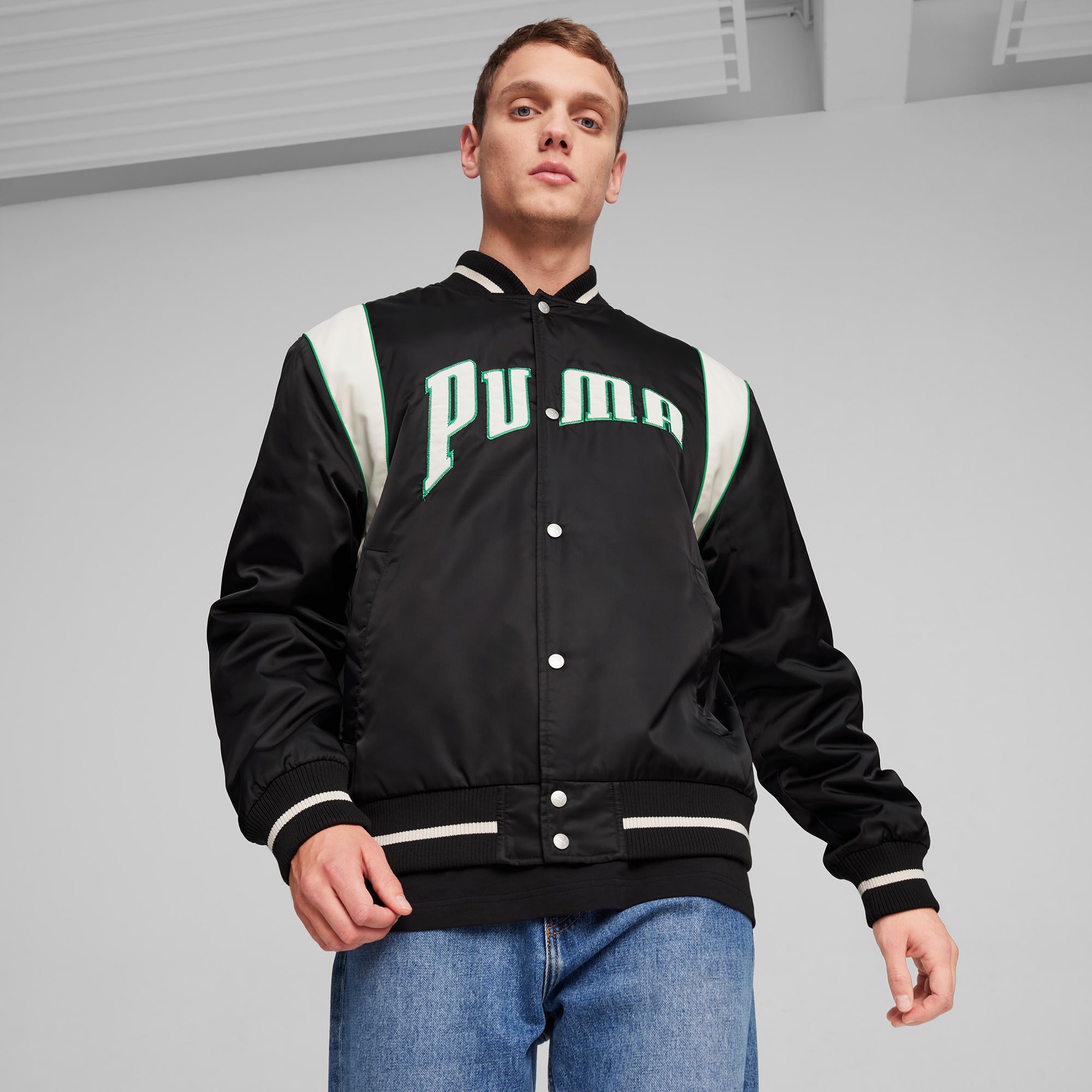 For the Fanbase PUMA TEAM Men's Varsity Jacket