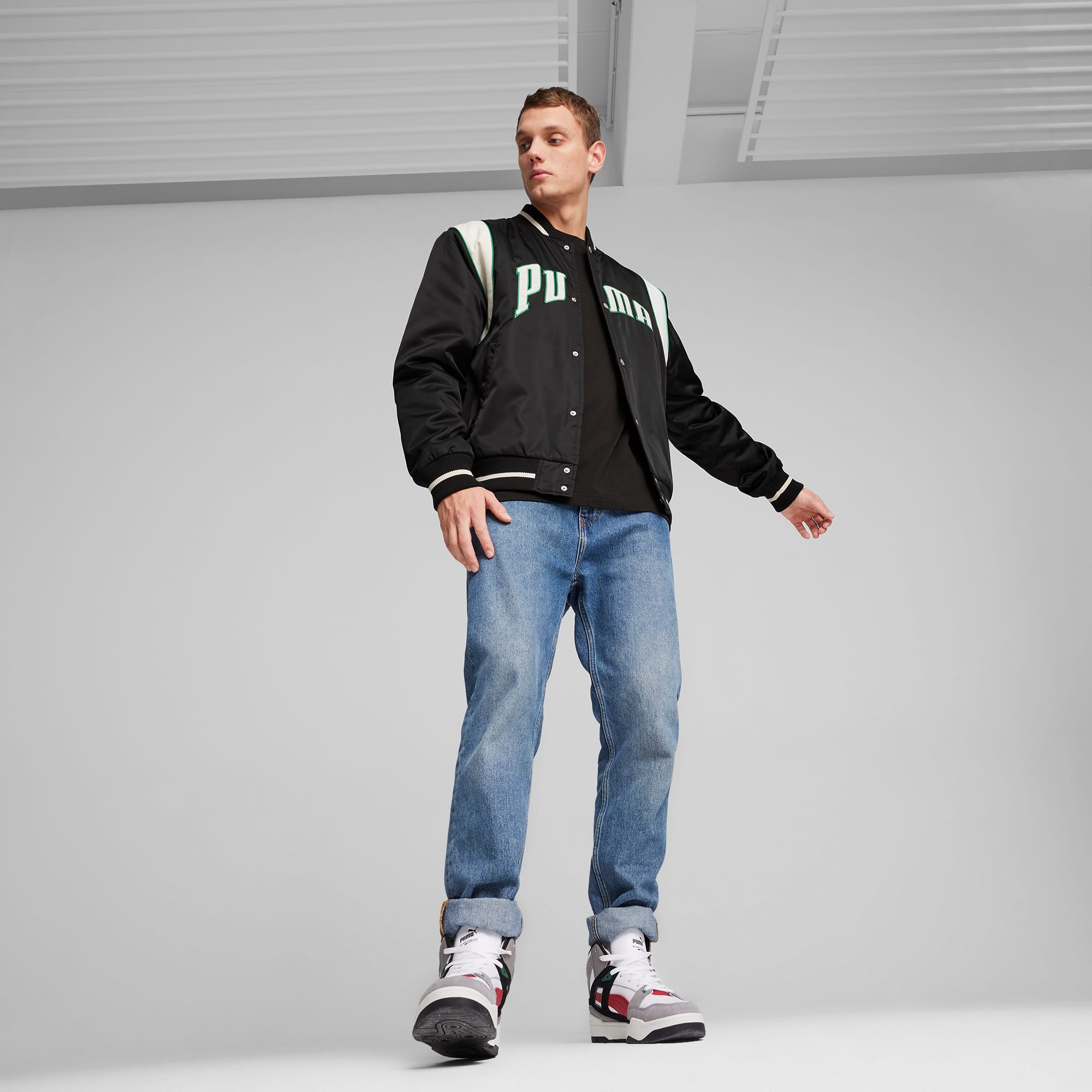 PUMA TEAM Unisex Varsity Jacket