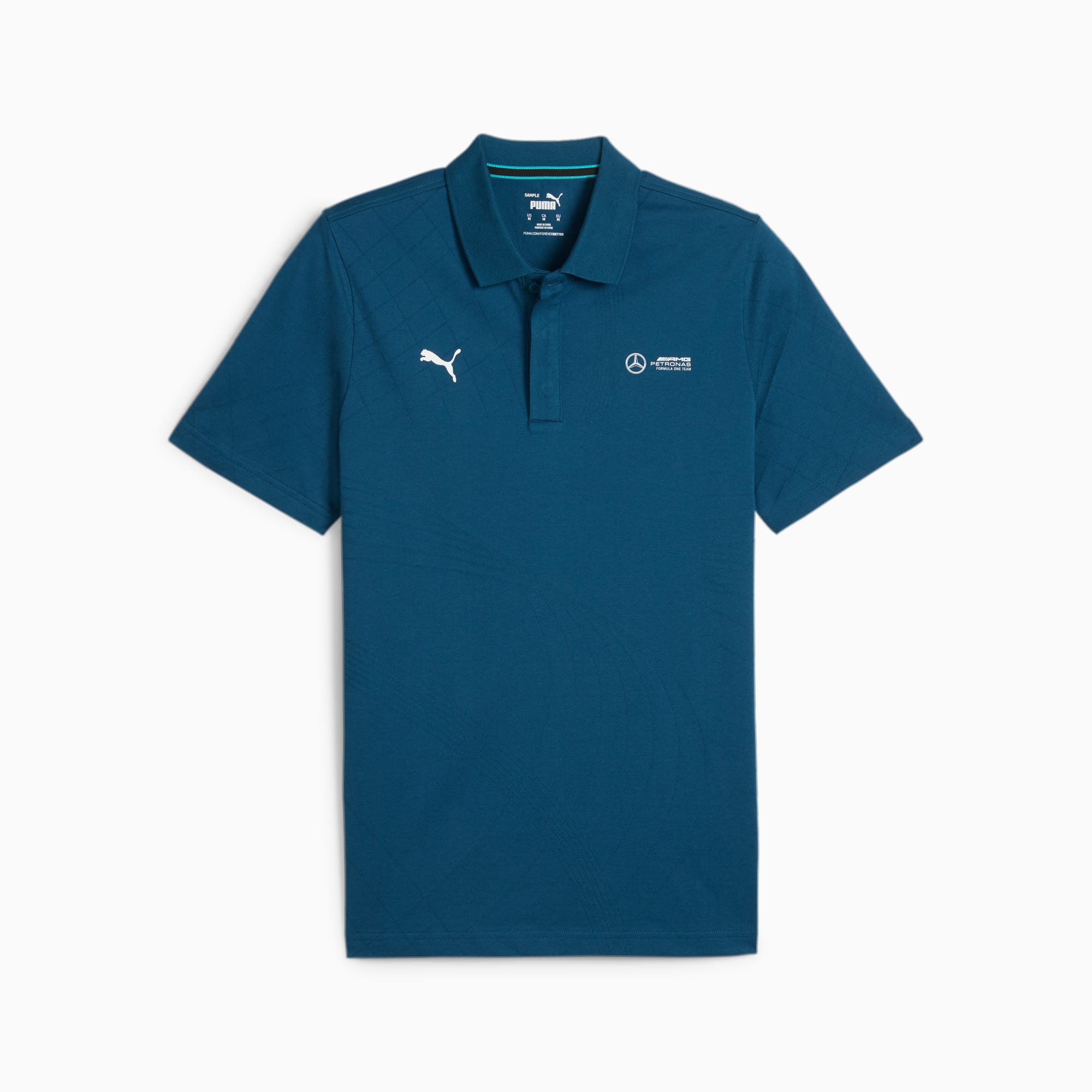 Mercedes AMG Petronas Motorsport Jacquard Men s Motorsport Polo PUMA Shop All Puma PUMA