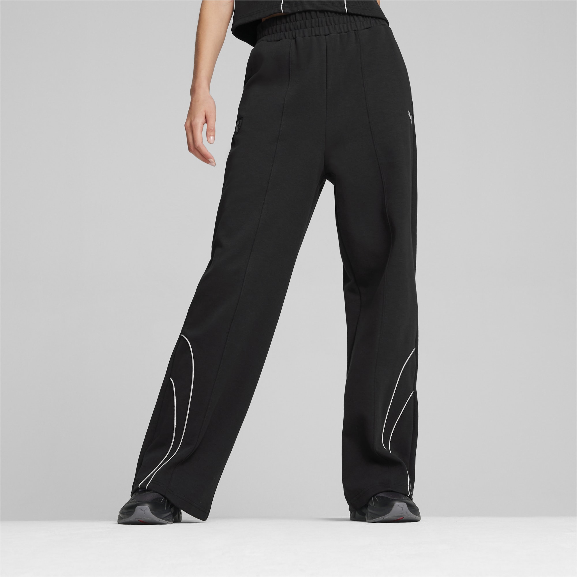 Buy Grey Check Shapewear Boot Cut Trousers from Next Luxembourg