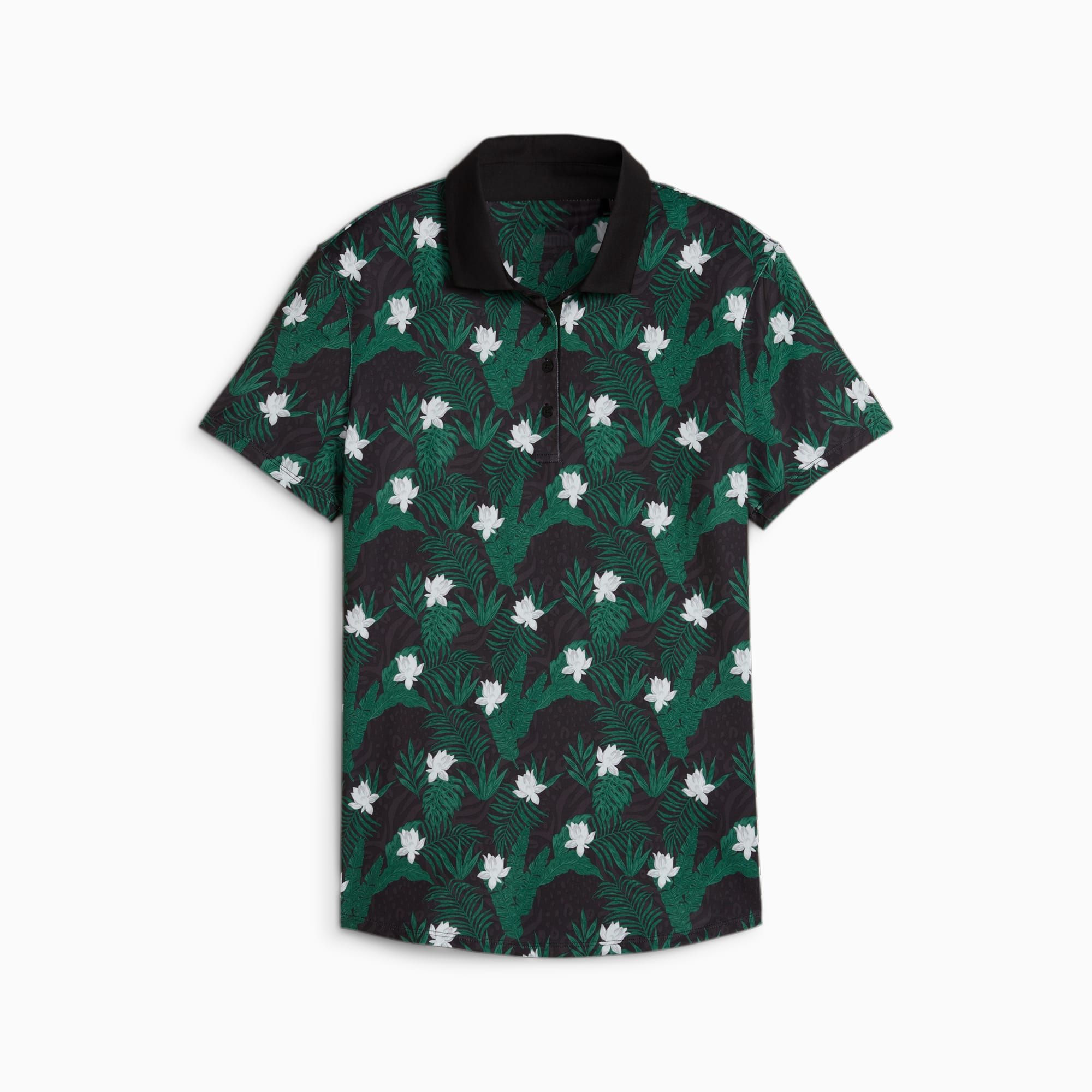 MATTR Tropic Women's Golf Polo, PUMA Black-Vine, large-SEA