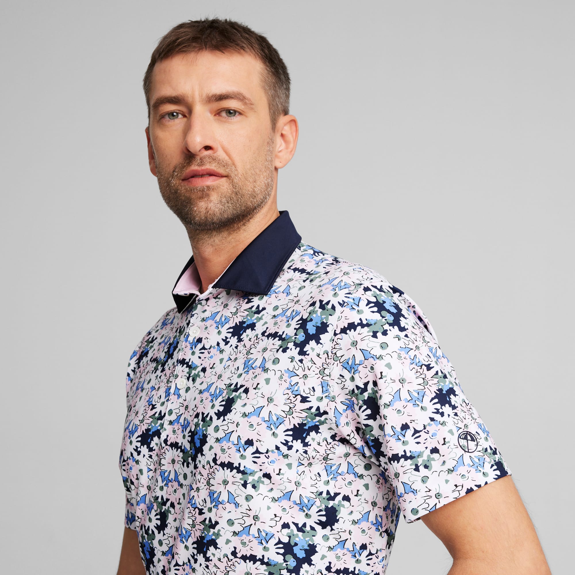 PUMA x ARNOLD PALMER Floral Men's Golf Polo