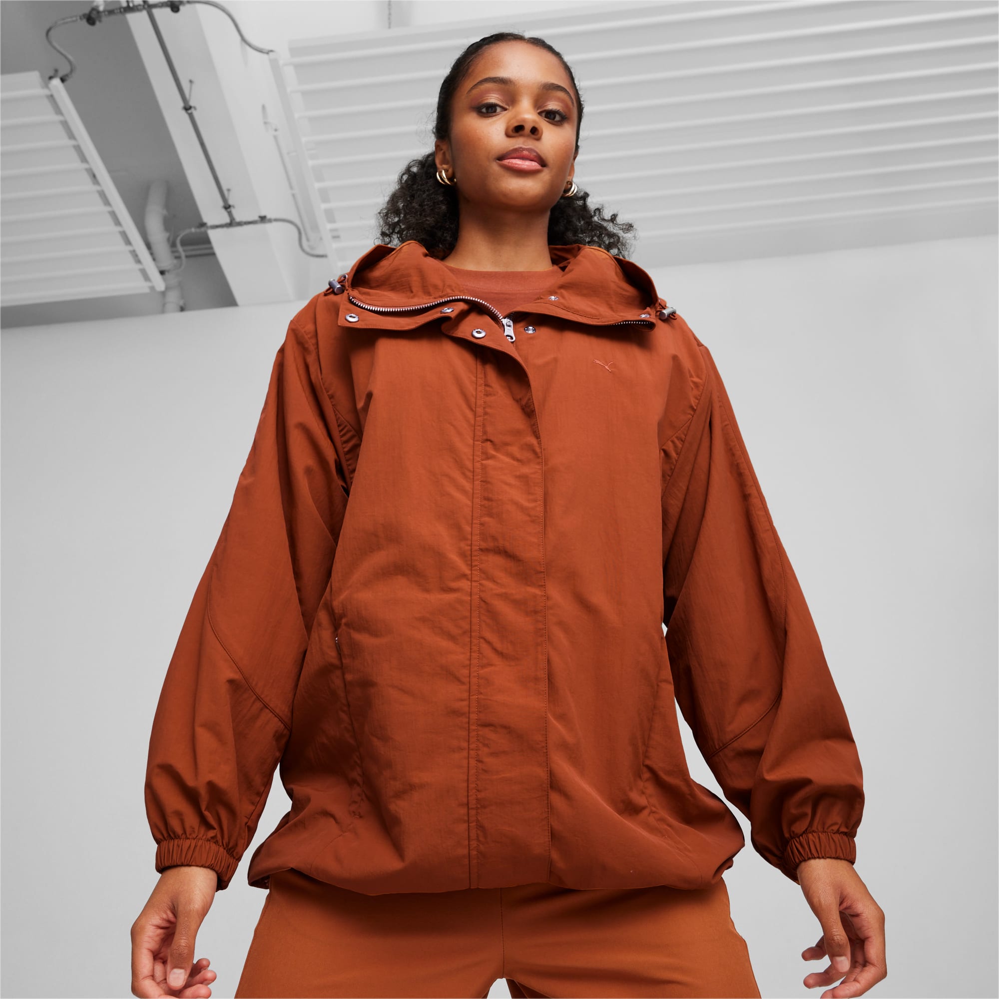 Veste puma femme sale brun