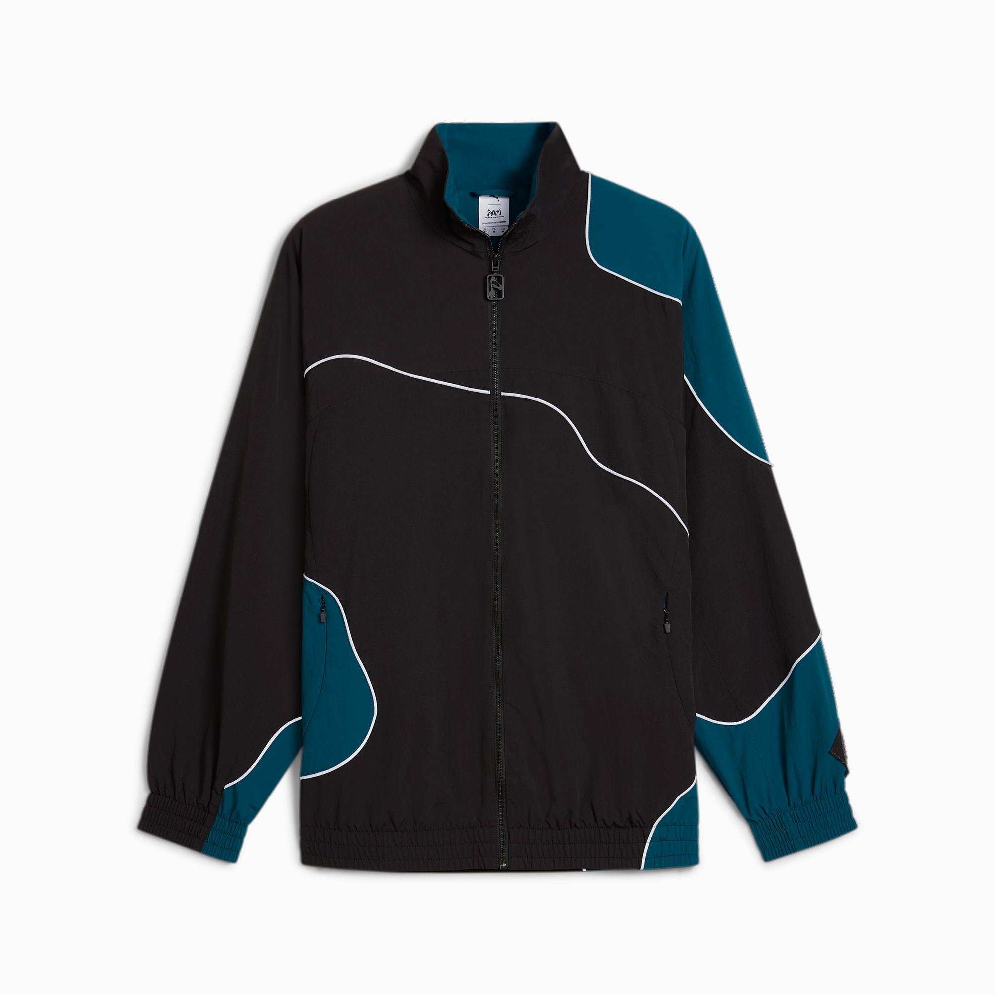 Supreme piping best sale track jacket black