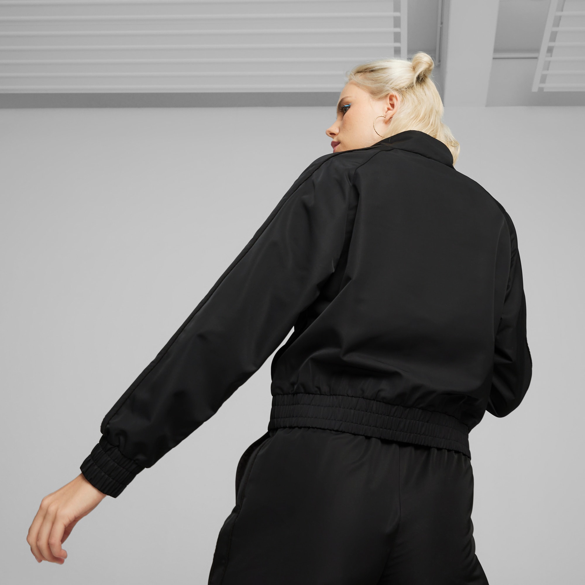 Women's puma off the shoulder t7 jacket online
