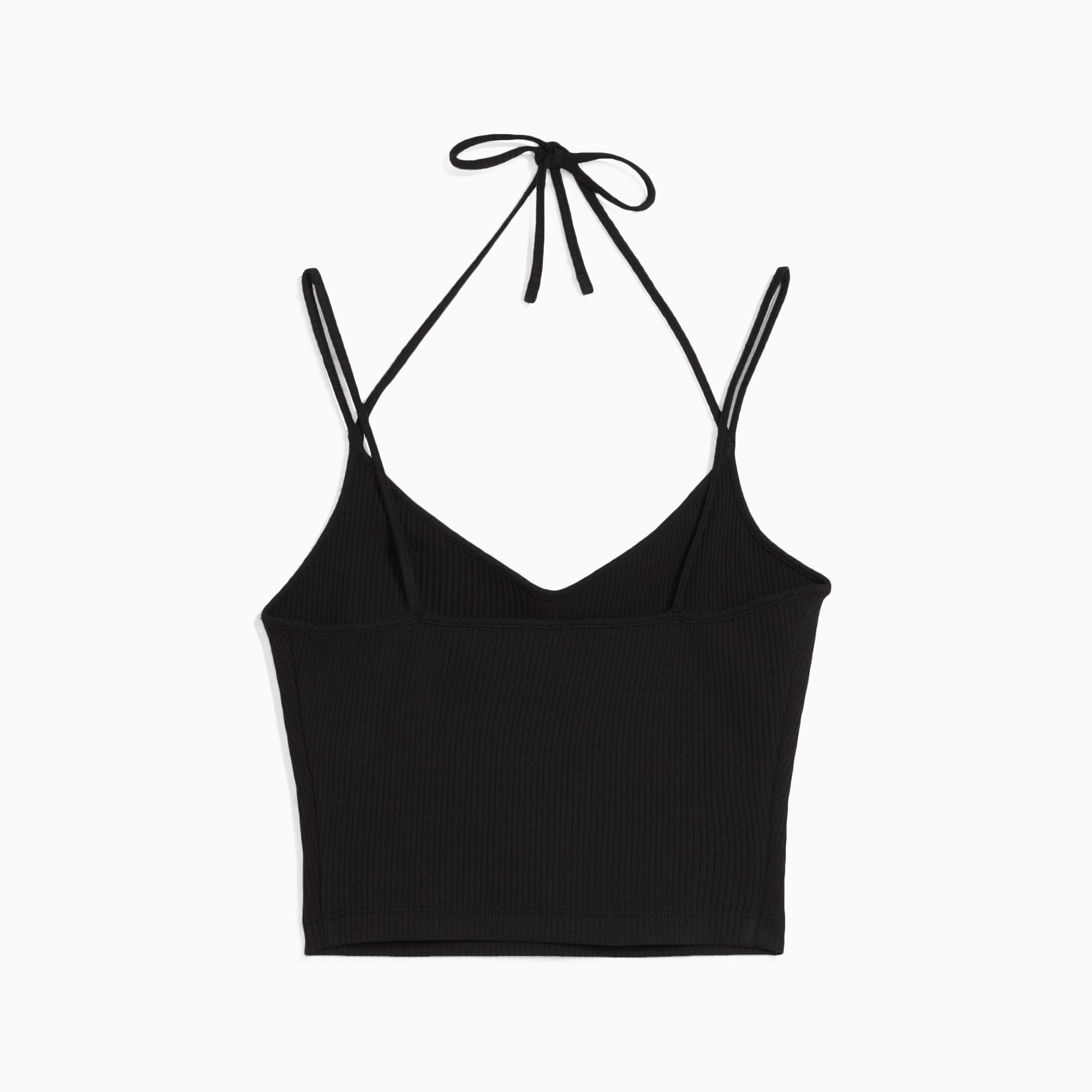 Over the Crop Ribbed V-Neck Crop Top