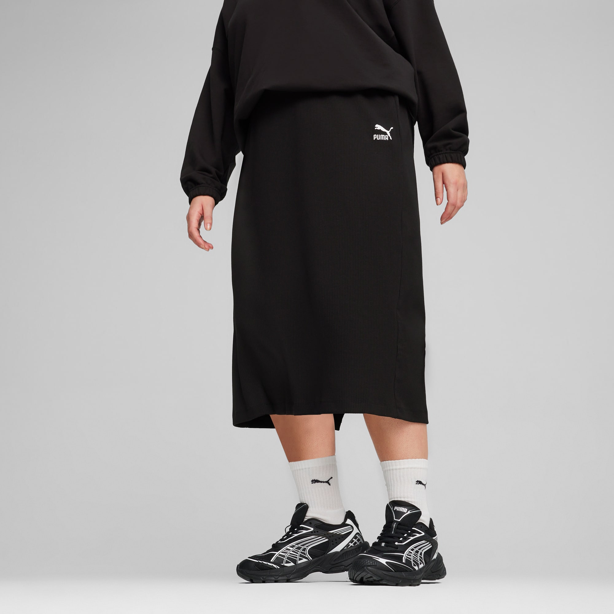 Puma classic ribbed skirt hot sale