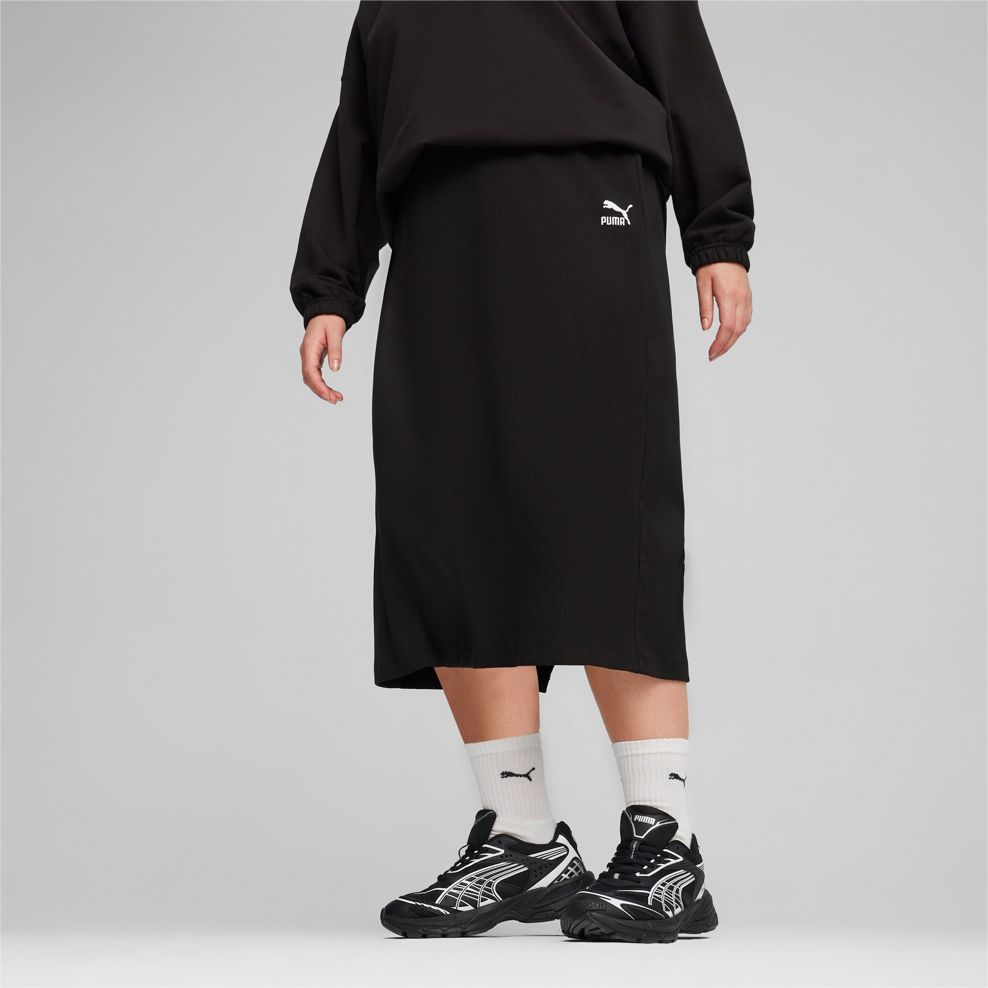 CLASSICS Ribbed Women\'s PUMA Midi Skirt |