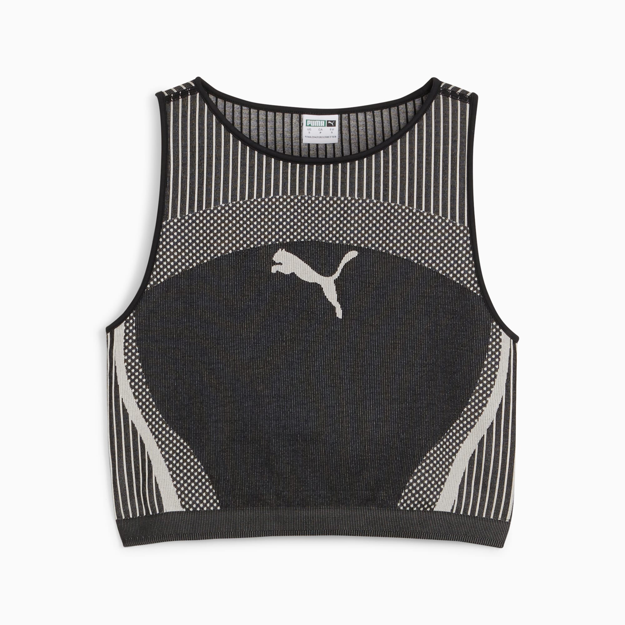 Puma black hot sale crop top