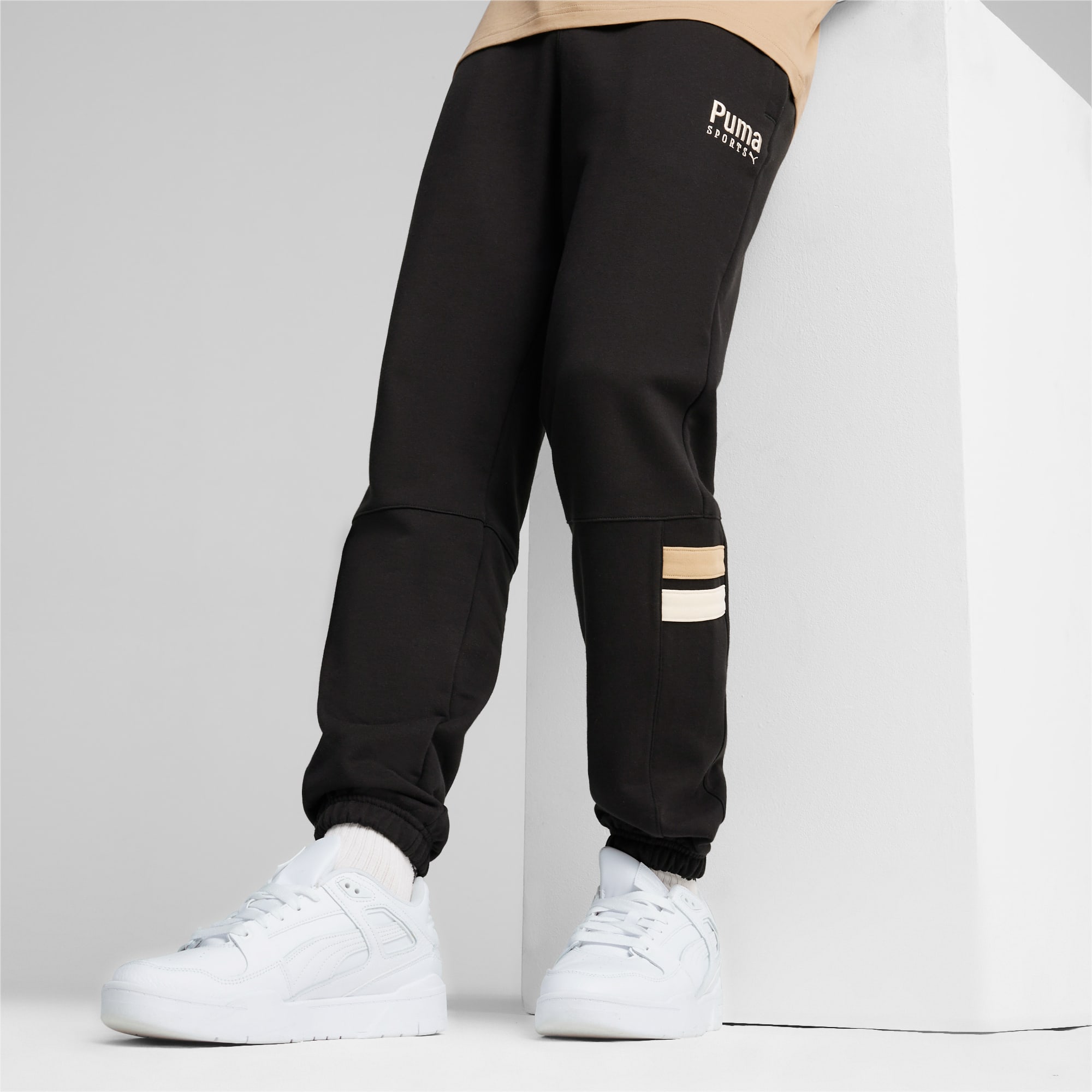 Puma joggers black new arrivals and white