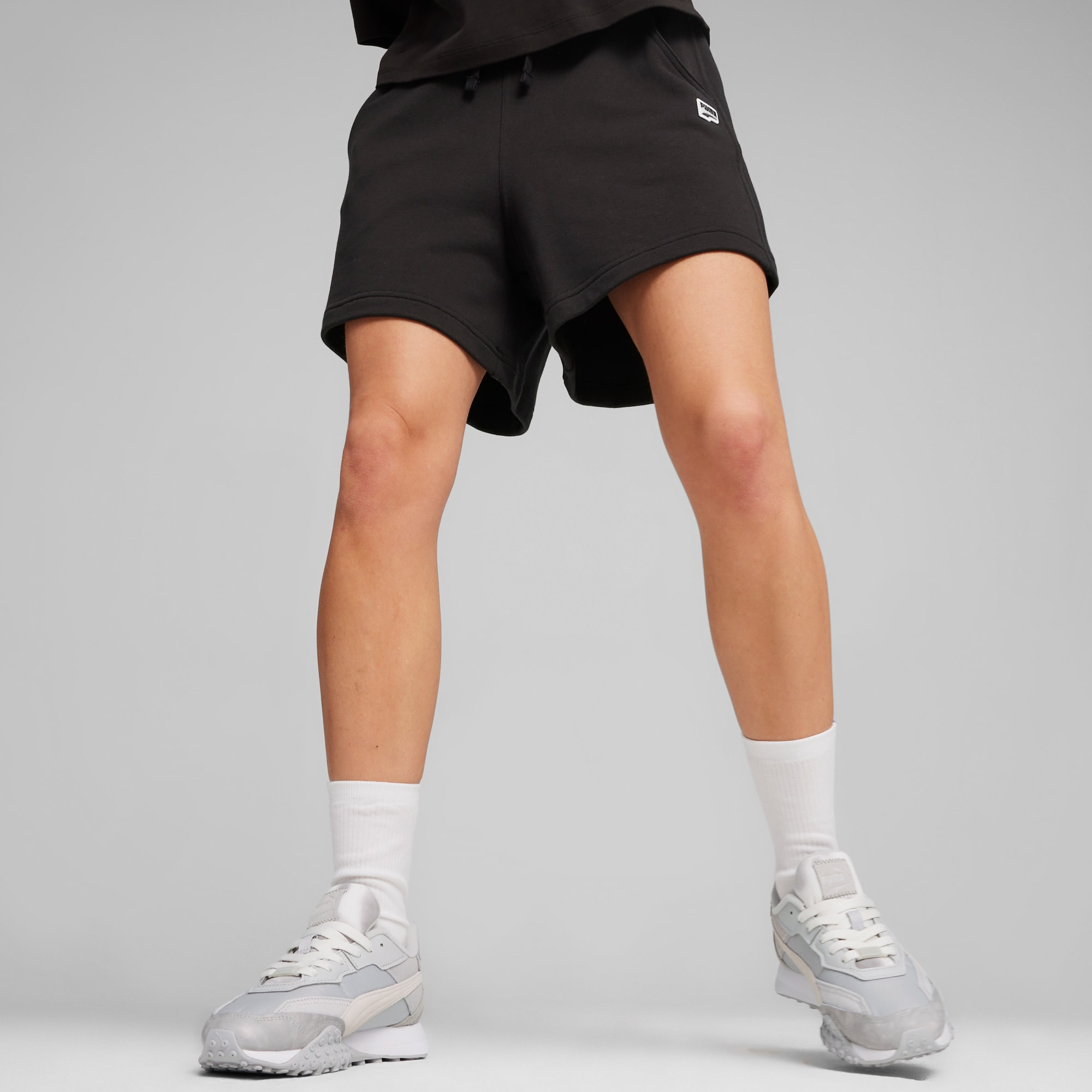 DOWNTOWN Women's High Waist Shorts | PUMA