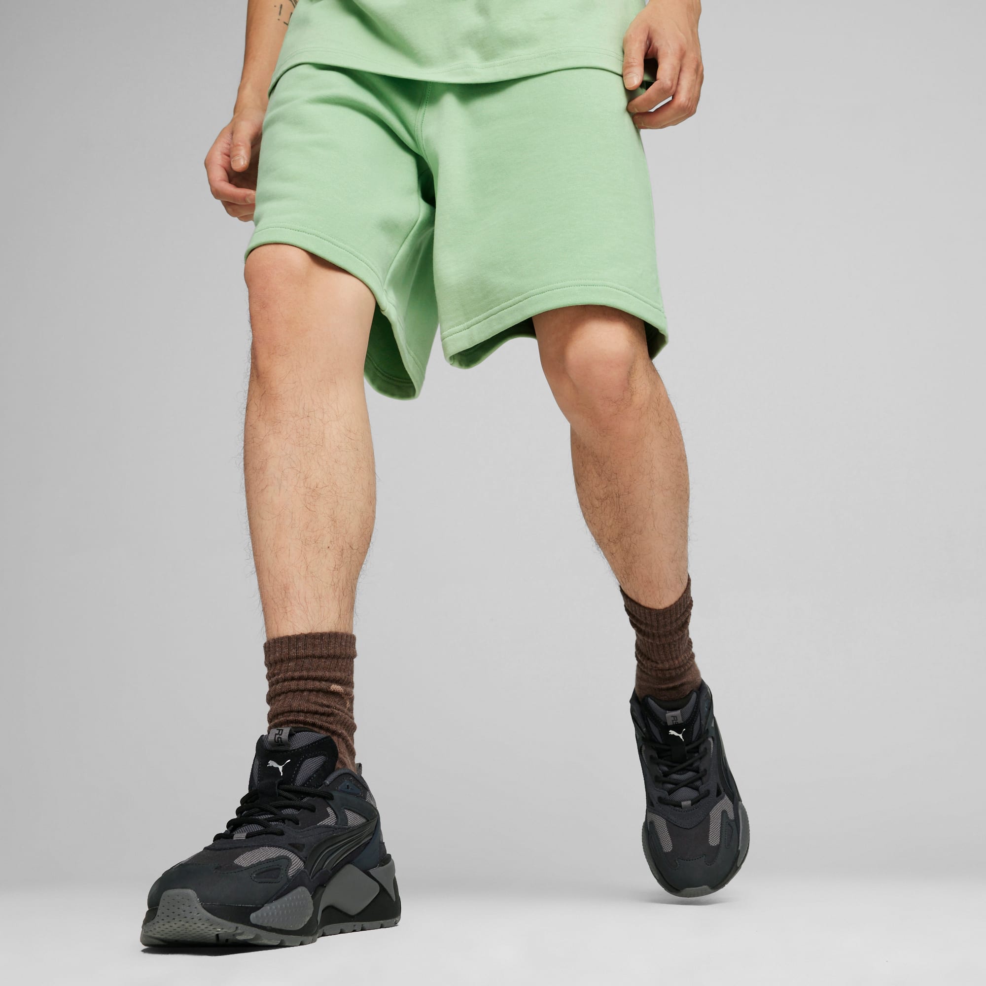 Puma track shorts green cheap