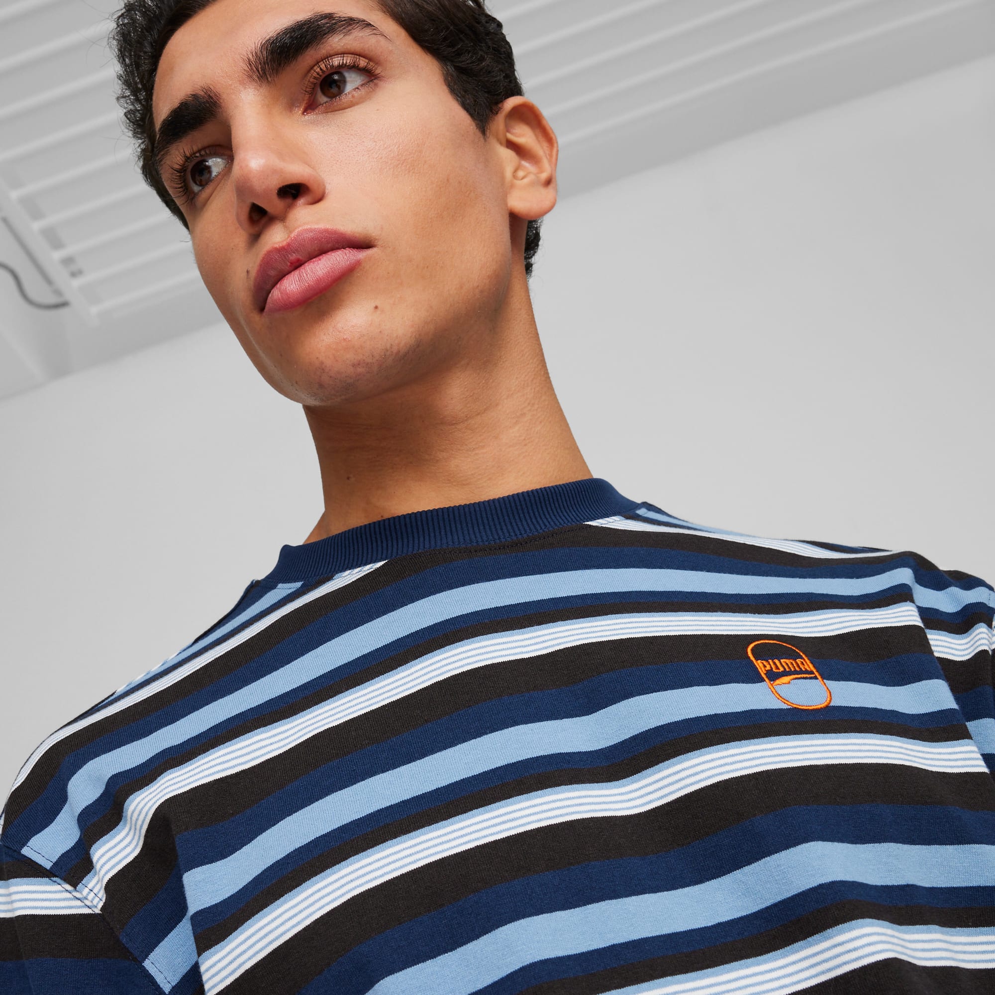 Puma striped t shirt shop