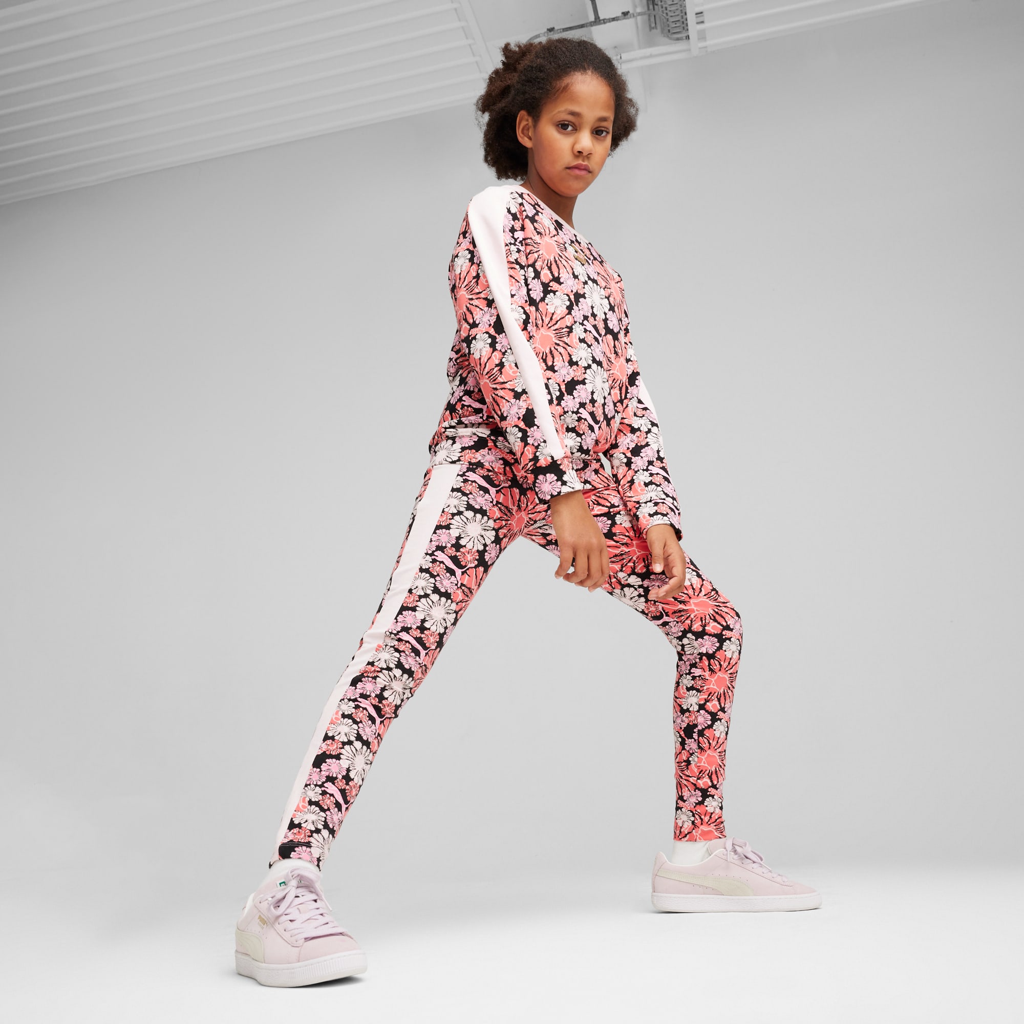 Adidas originals girls' floral leggings junior best sale