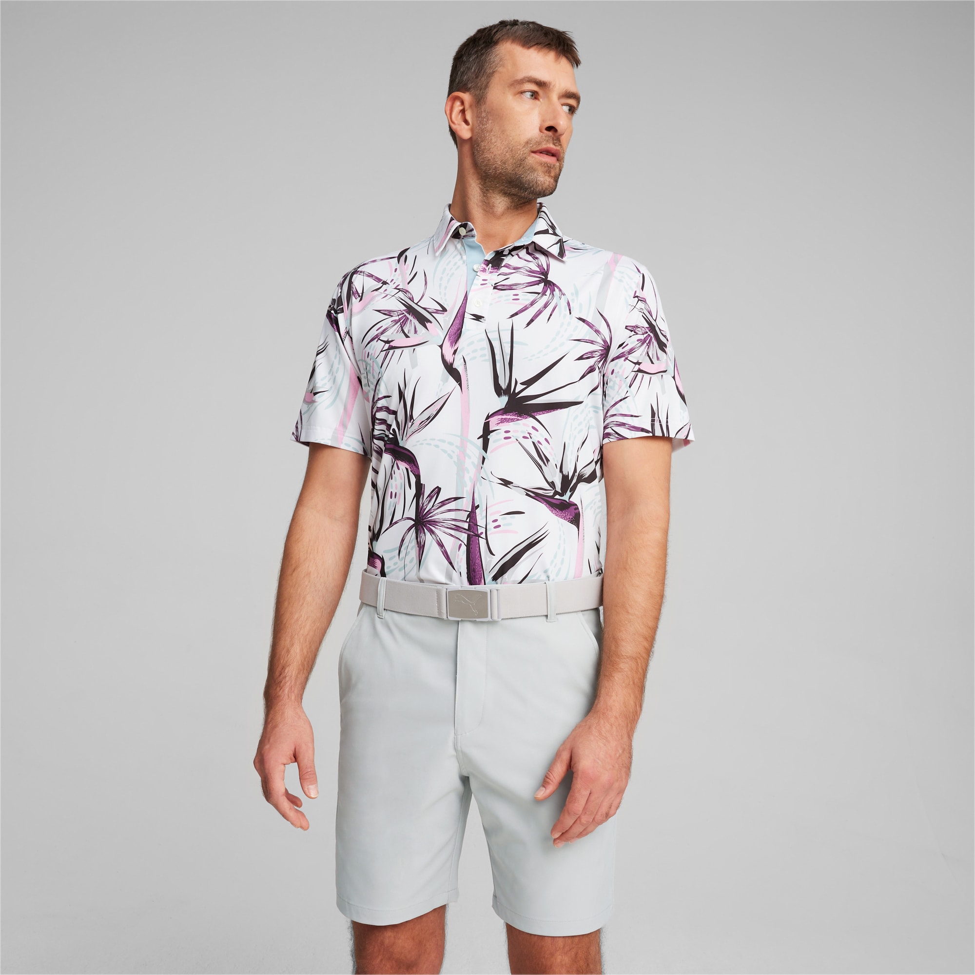 Polo de golf a motif oiseau de paradis MATTR Homme