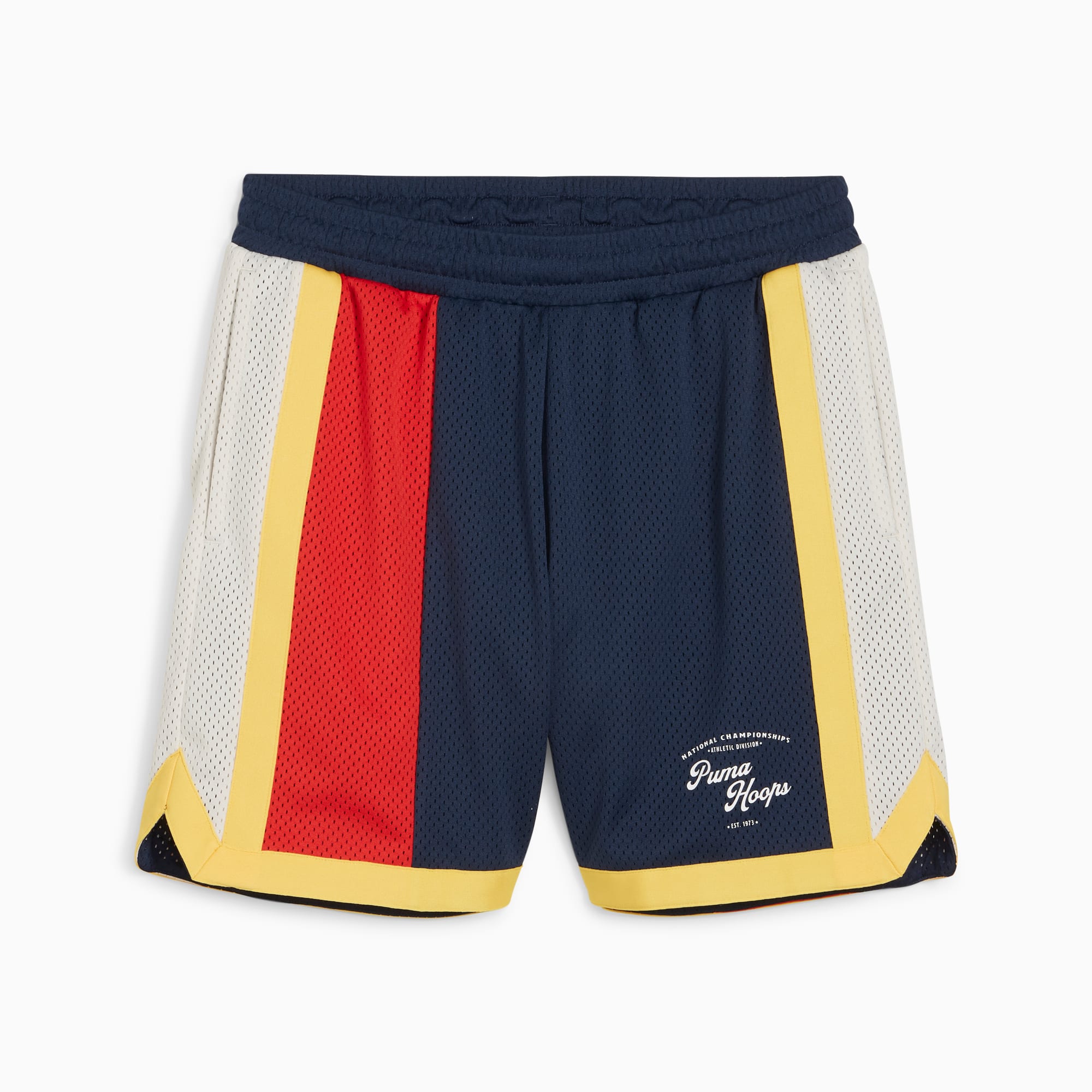 PUMA SHOWTIME Basketball Mesh Shorts Men s Club Navy Size M