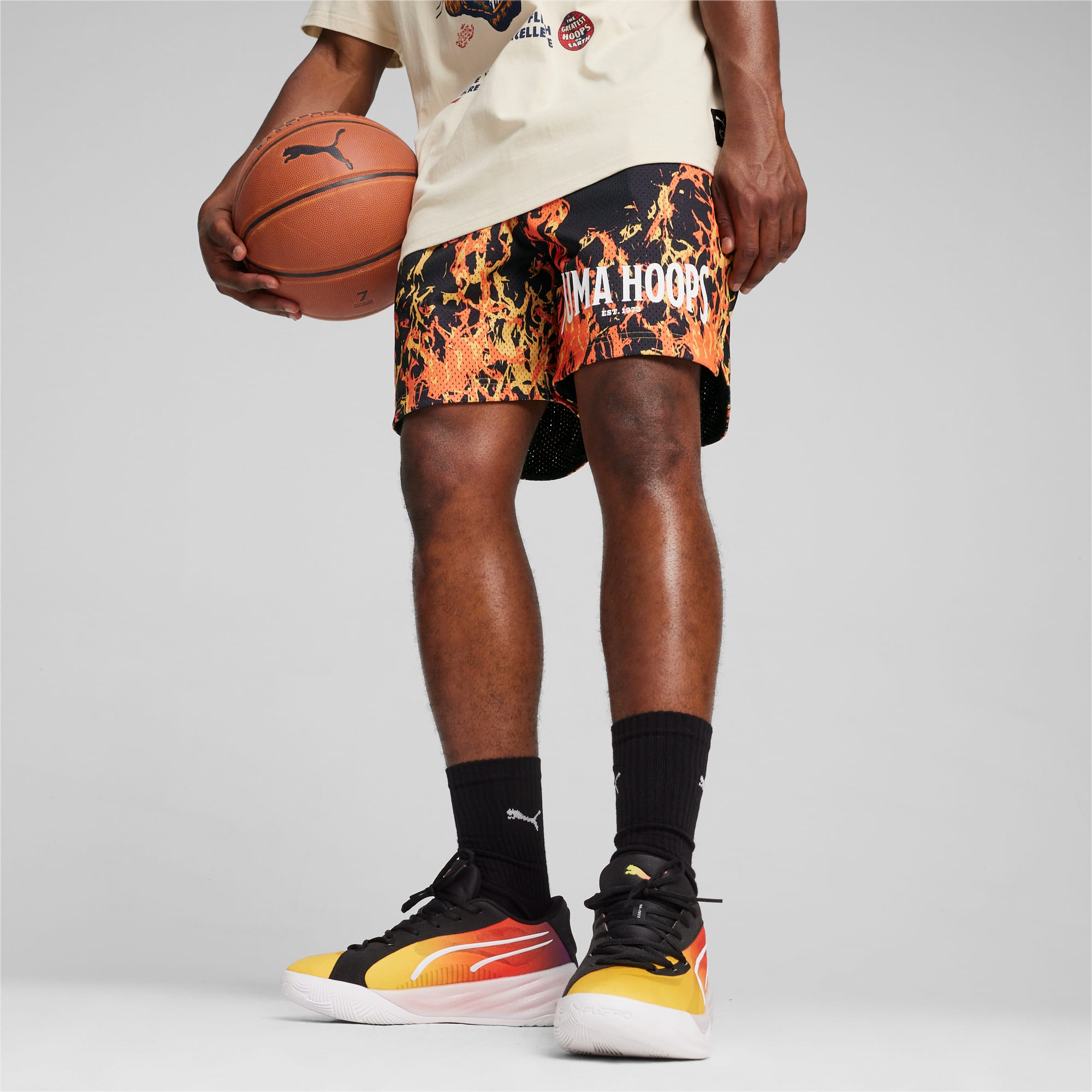 Straight Flames Basketball Shorts